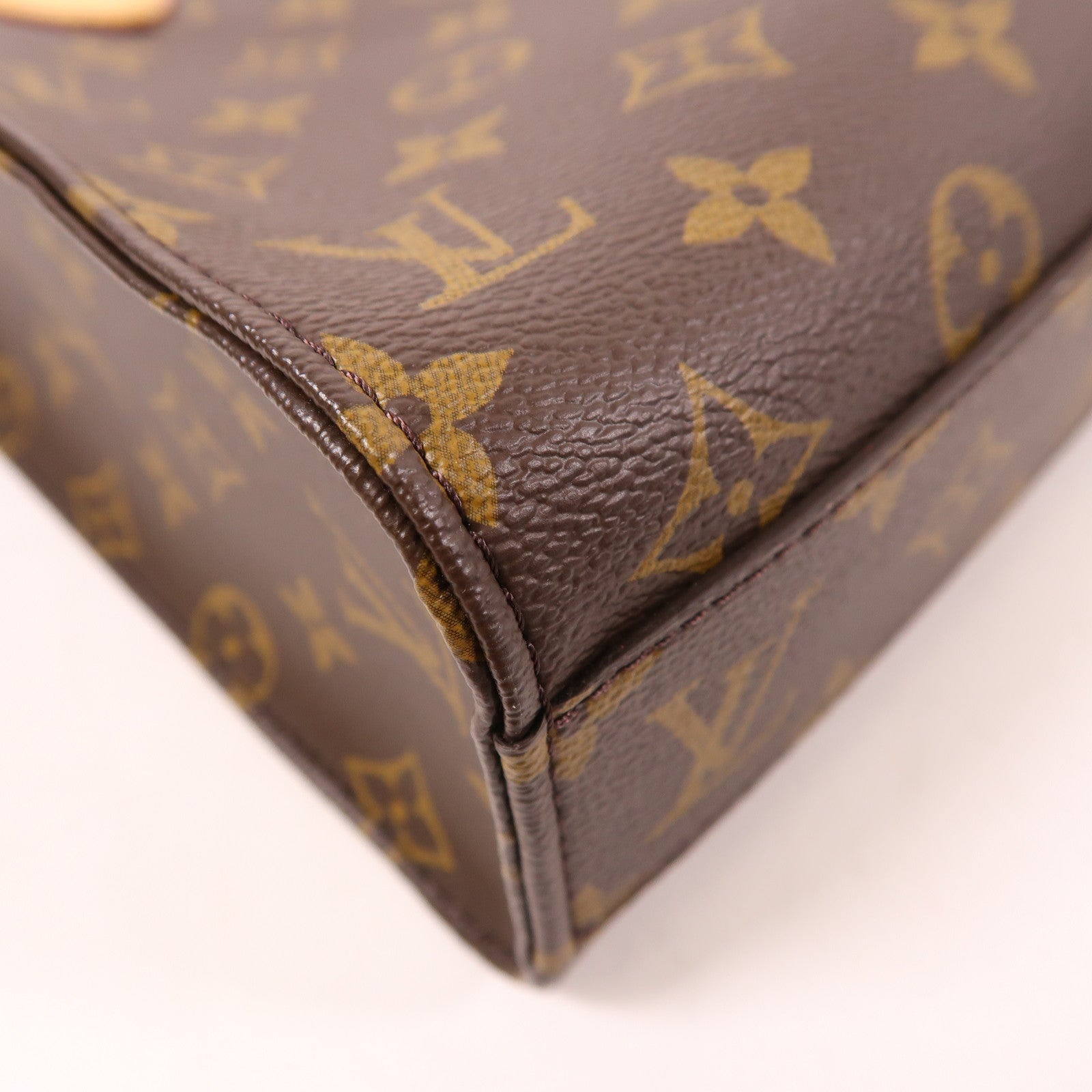 LOUIS VUITTON LV GHW Sac Plat BB 2 Way Shoulder Bag M46265 Monogram Brown