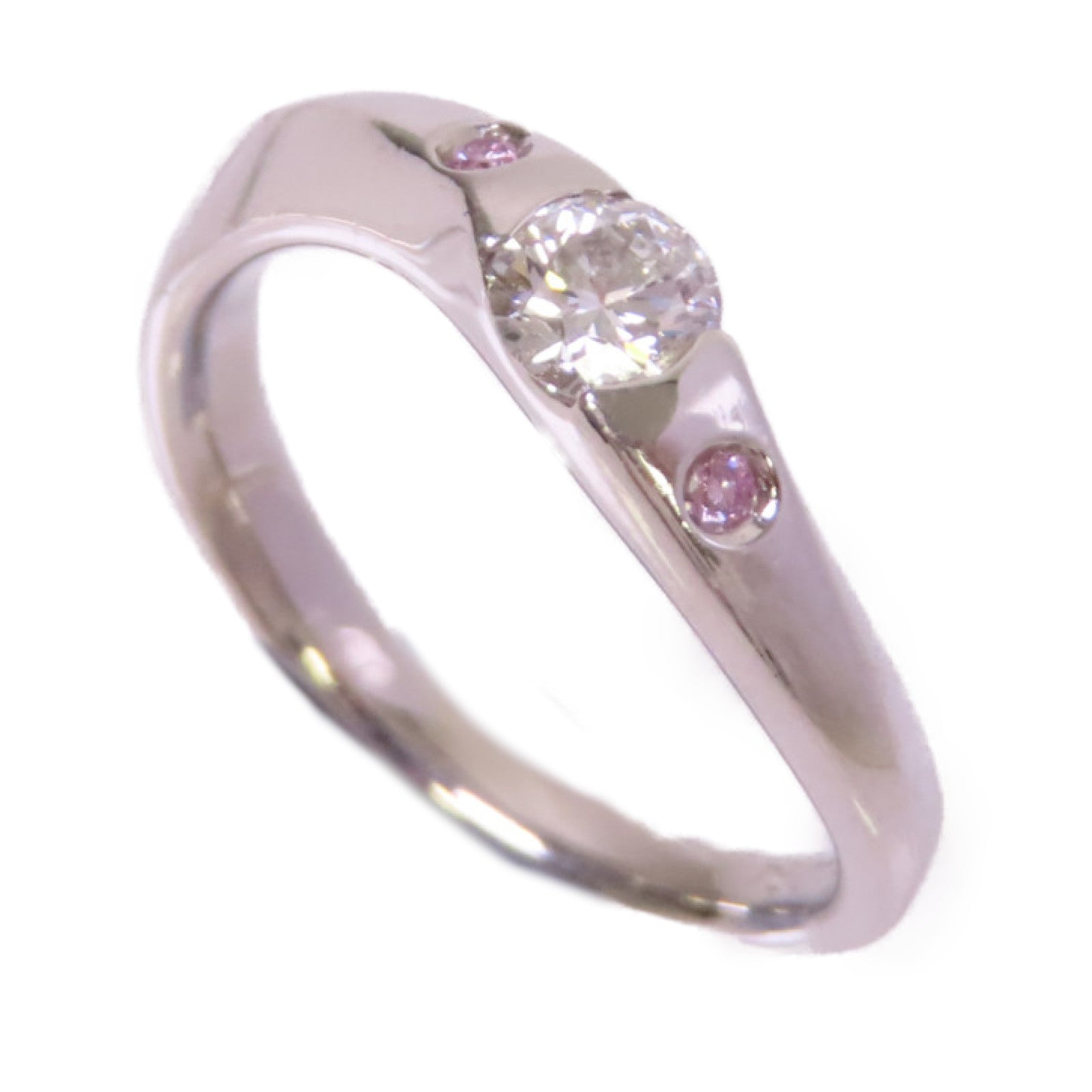 JEWELRY 【激減優惠】PT900鉑金Diamond Ring 0.303ct/0.024ct鑽石戒指US#5.75
