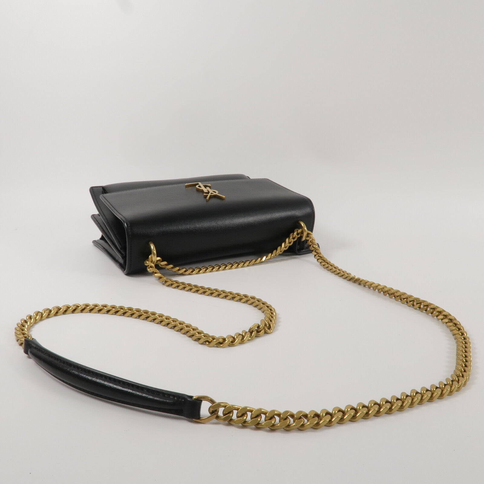 SAINT LAURENT 牛皮皮革Sunset Medium鏈帶肩背袋