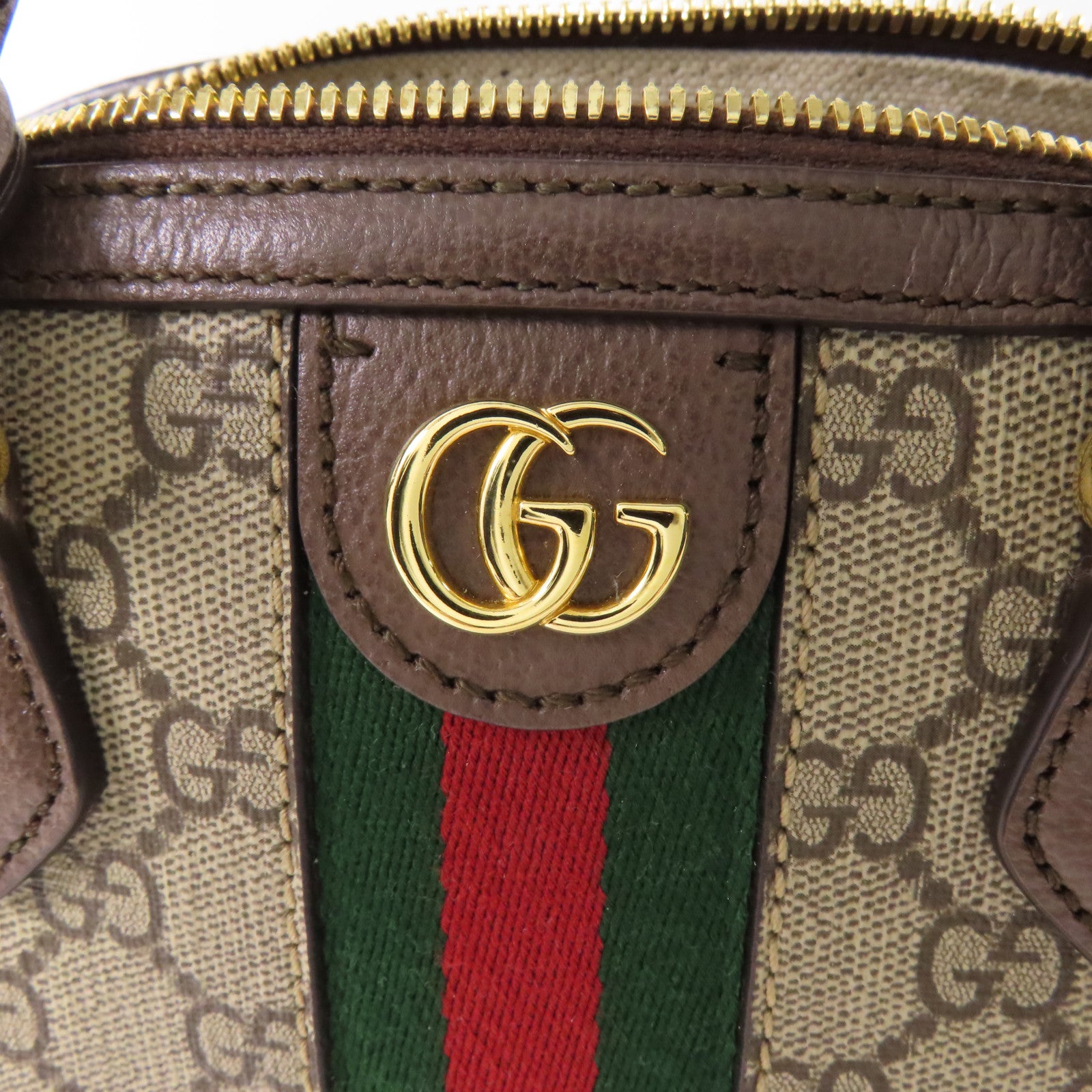 GUCCI 塗層帆布Ophidia GG Mini金扣手挽肩背兩用袋