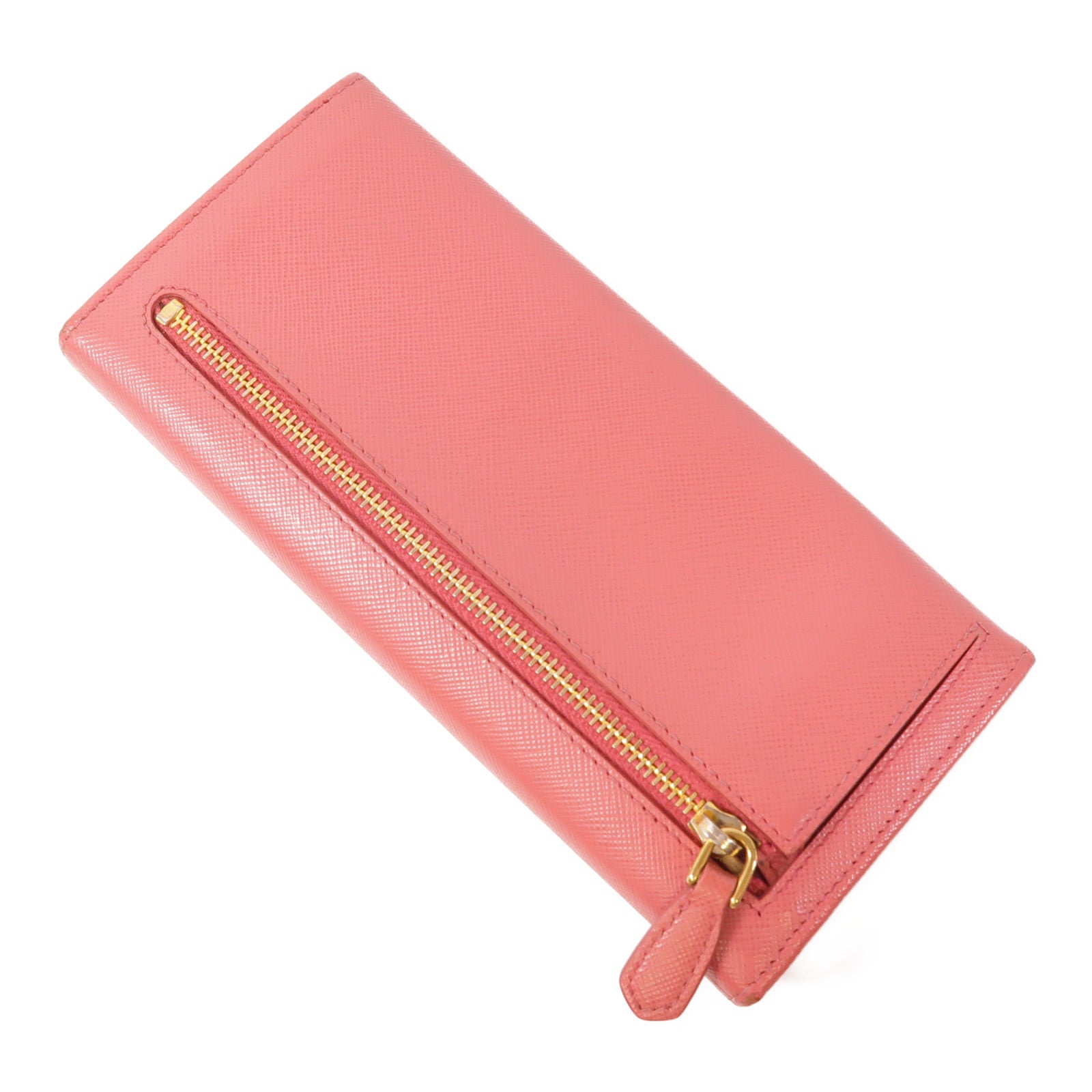 PRADA 牛皮皮革Long Wallet金扣長錢包
