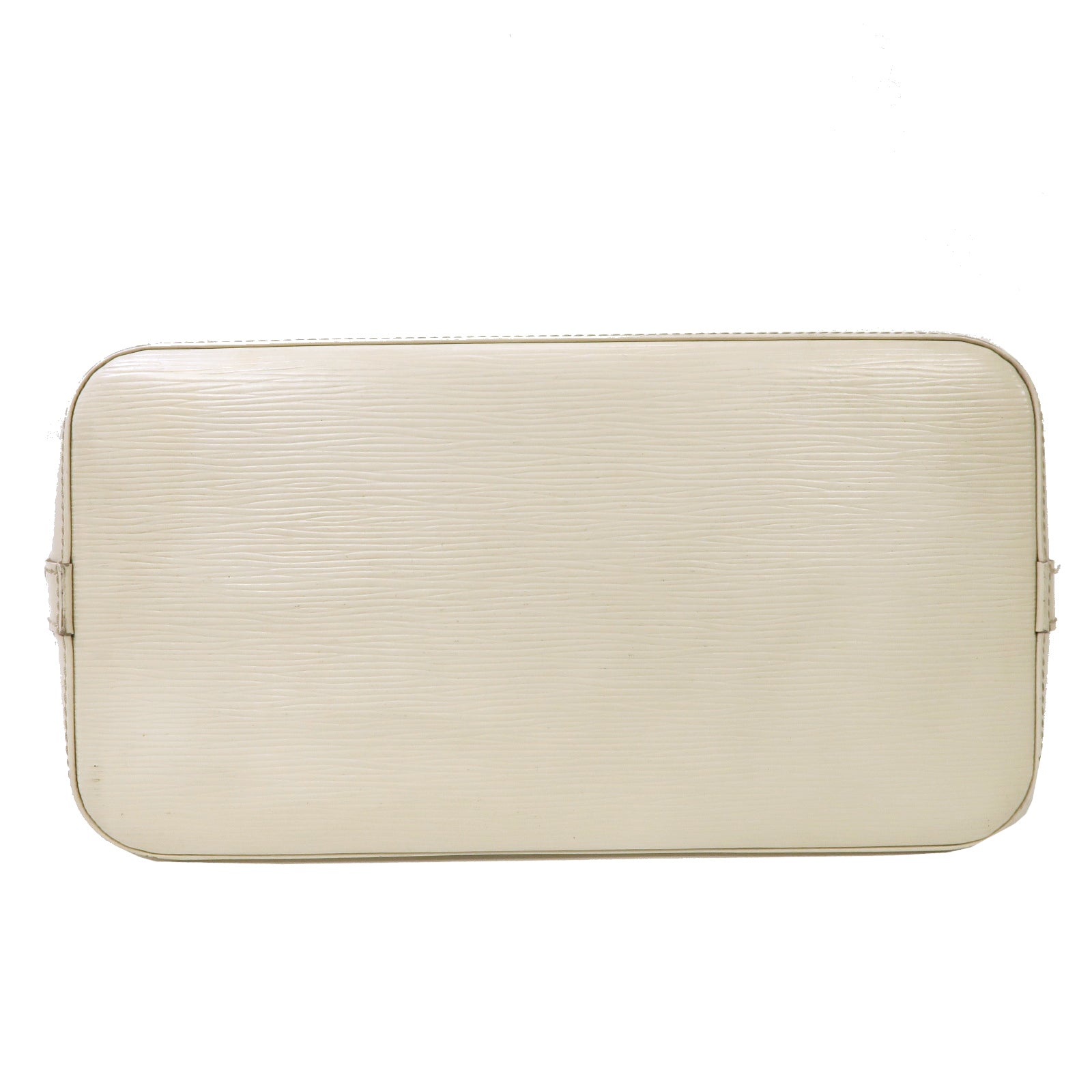 LOUIS VUITTON Epi Alma PM銀扣手挽袋白色