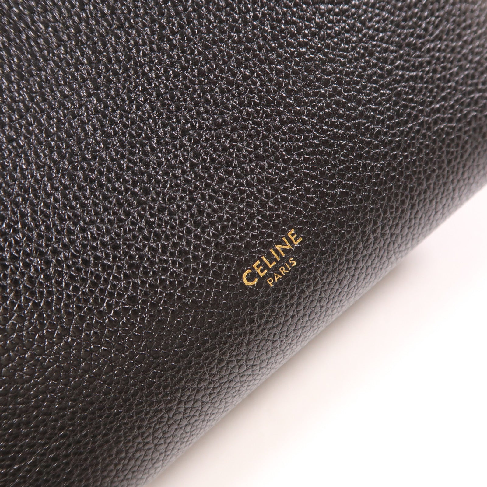 CELINE 牛皮皮革Sangle Bucket金扣肩背袋