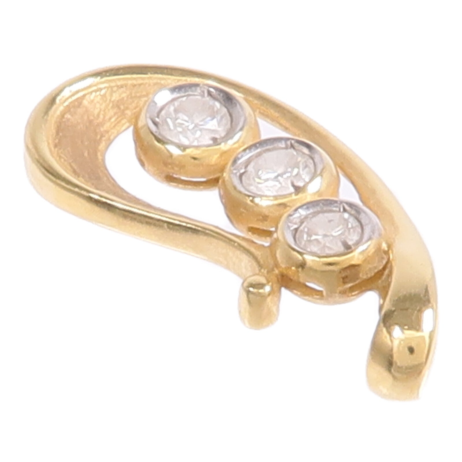 JEWELRY 【激減優惠】18K黃金/白金Diamond Pendant Top鑽石吊墜