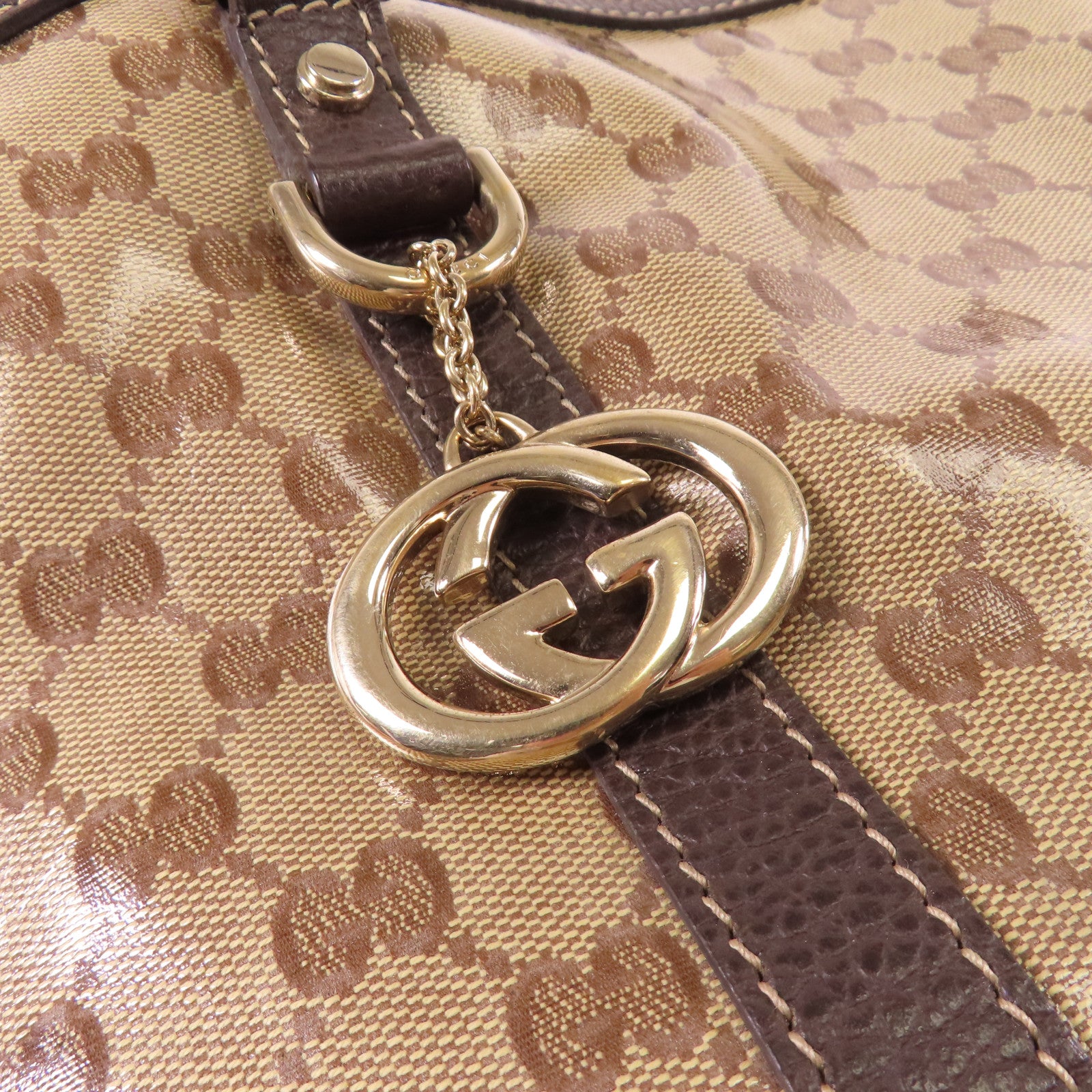 GUCCI 【激減優惠】PVC 2 Way Shoulder Bag金扣手挽肩背兩用袋