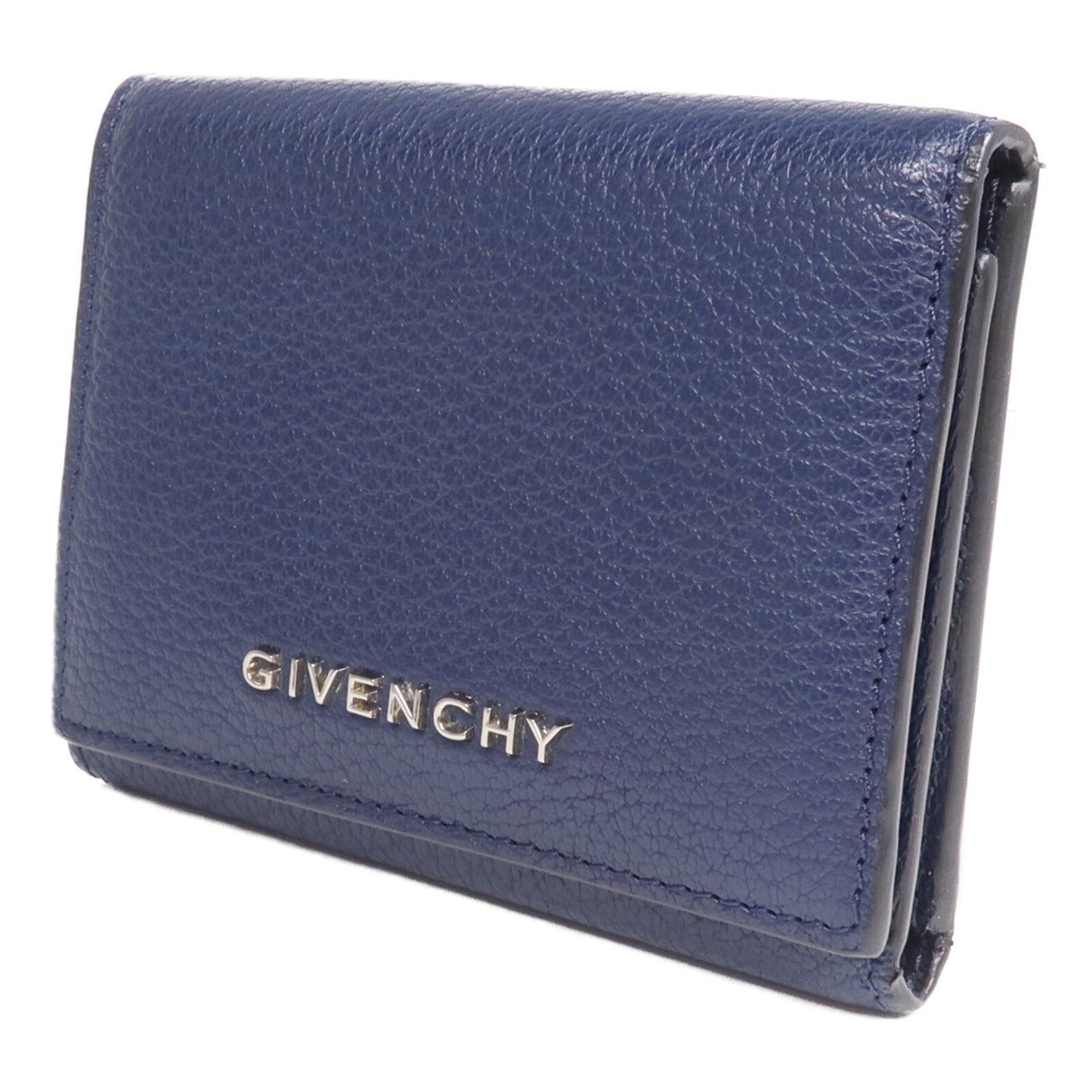GIVENCHY 牛皮皮革Pandora Trifold Wallet銀扣錢包