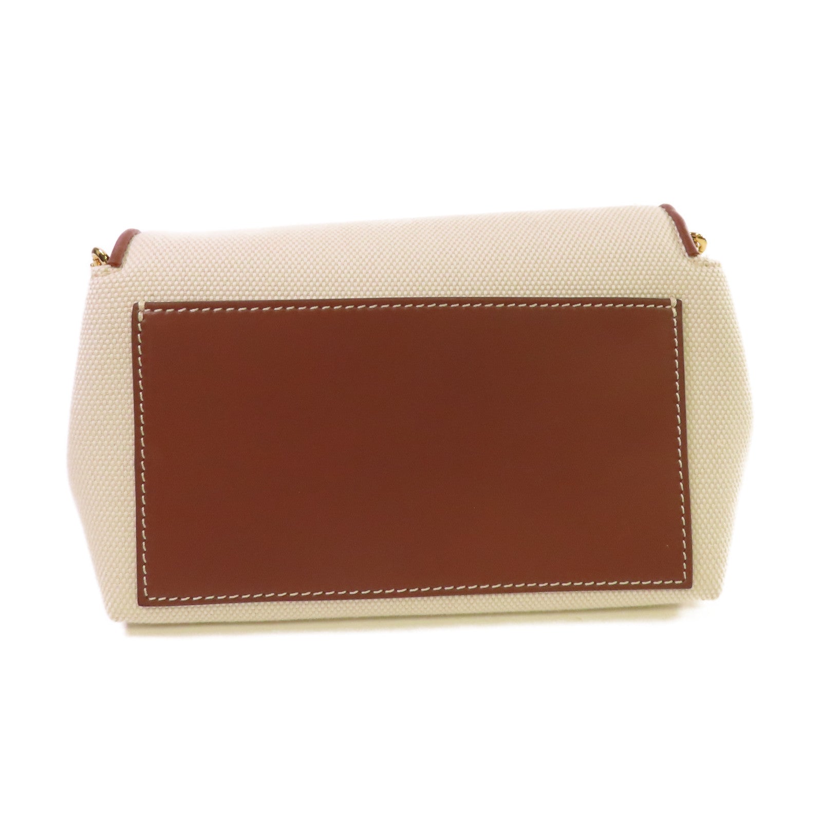 BURBERRY 帆布Shoulder Bag金扣肩背袋杏色/啡色