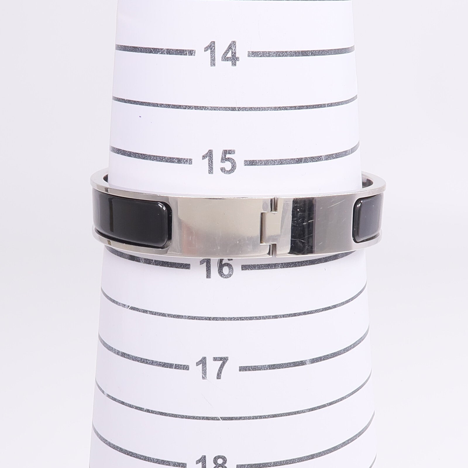 HERMES 金屬/琺瑯Clic H Bracelet手鐲Noir