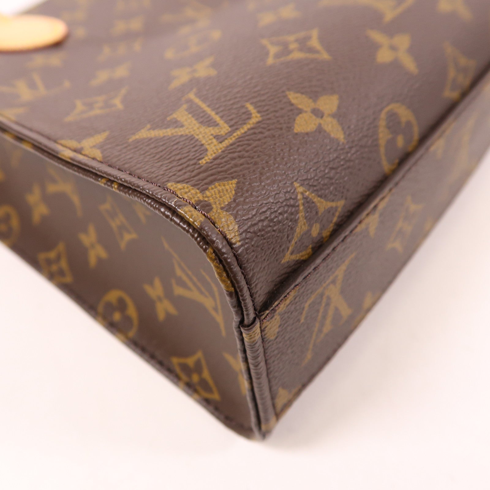 LOUIS VUITTON LV GHW Sac Plat BB 2 Way Shoulder Bag M46265 Monogram Brown