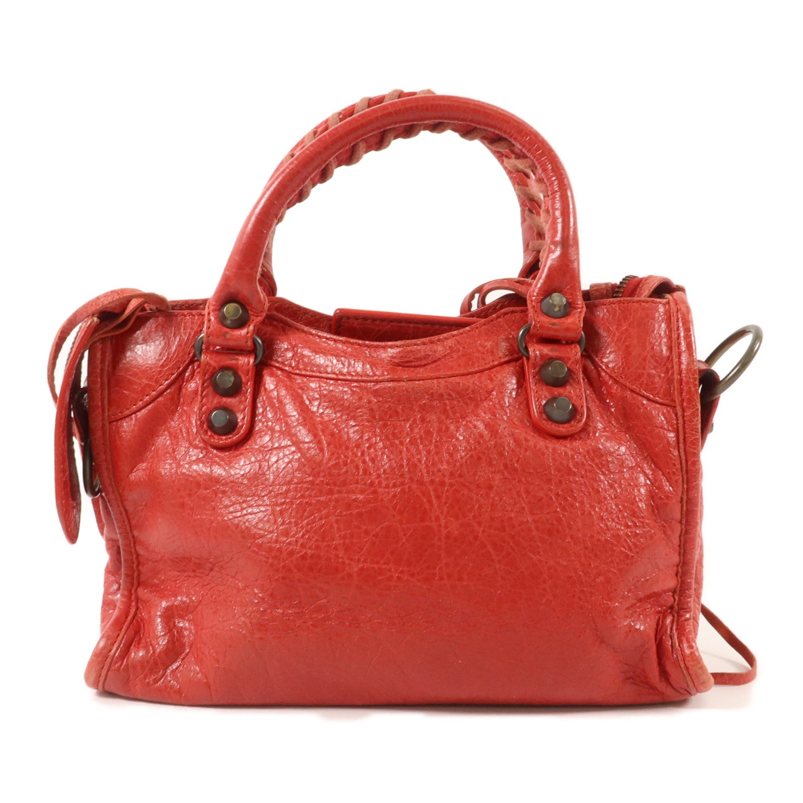 BALENCIAGA 羊皮皮革Mini City手挽肩背兩用袋