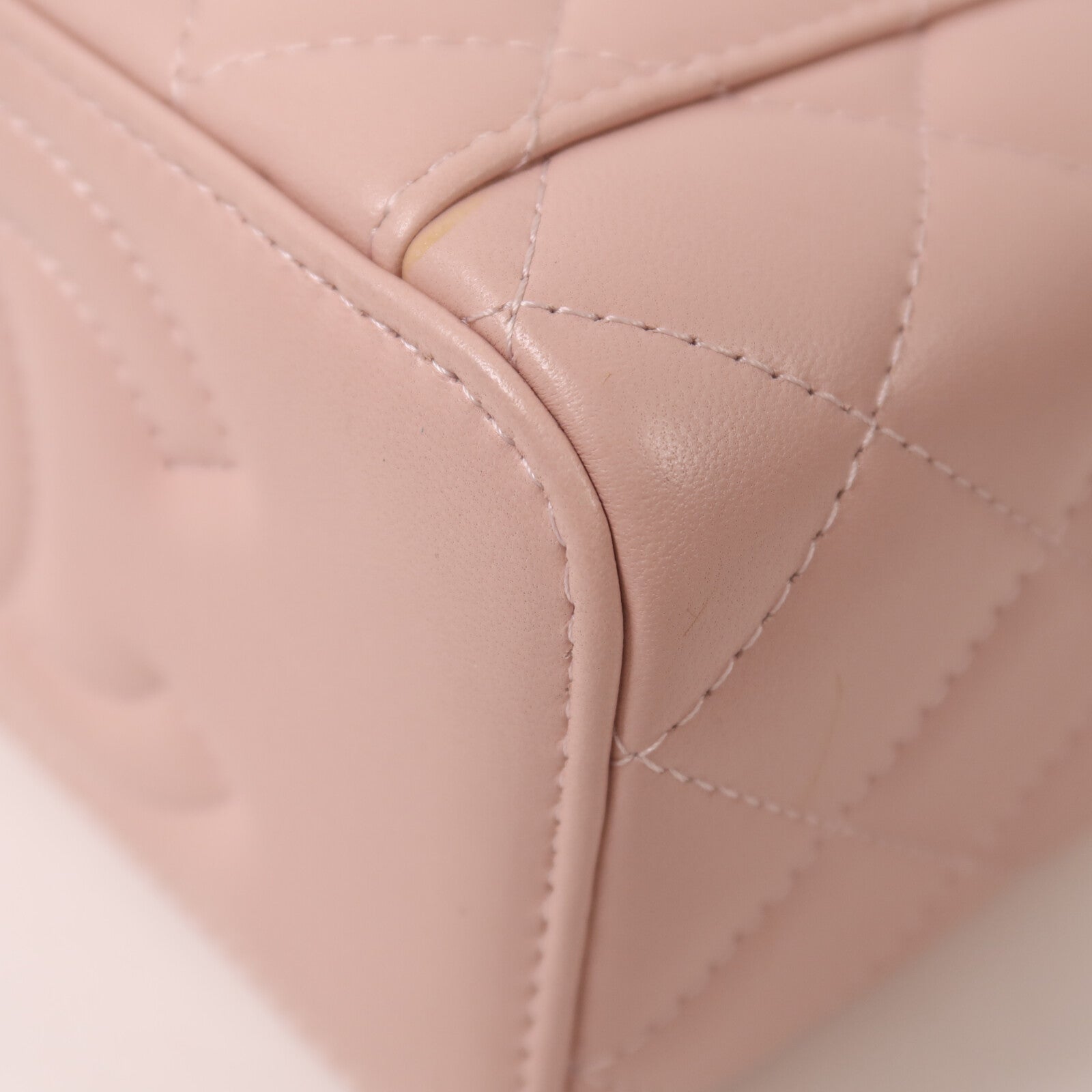 CHANEL 羊皮皮革Vanity Case鏈帶肩背袋