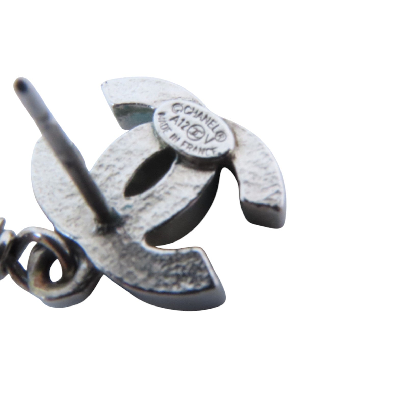 CHANEL 金屬/仿珍珠Earrings銀扣耳環