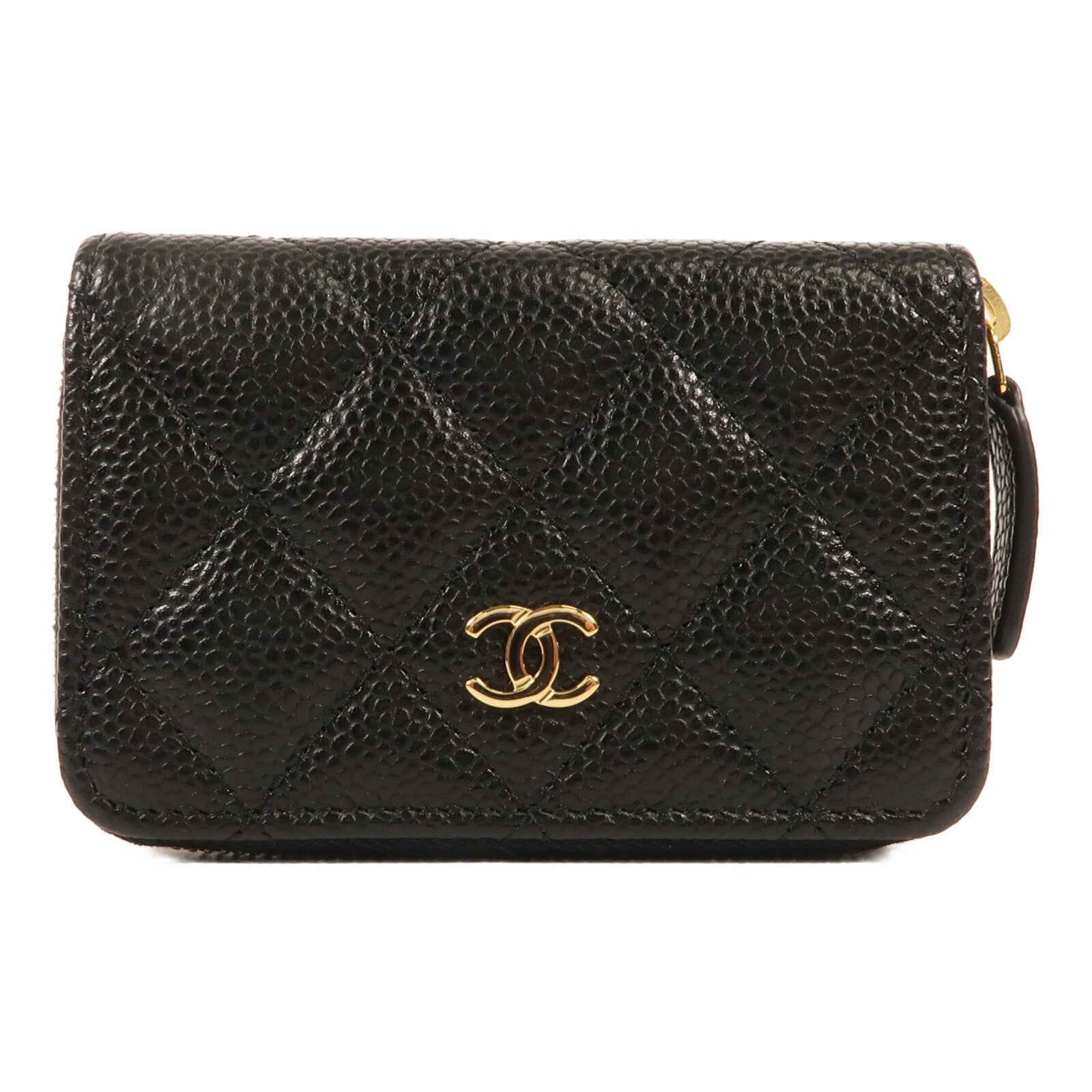 CHANEL 牛皮皮革Card Case金扣卡片套