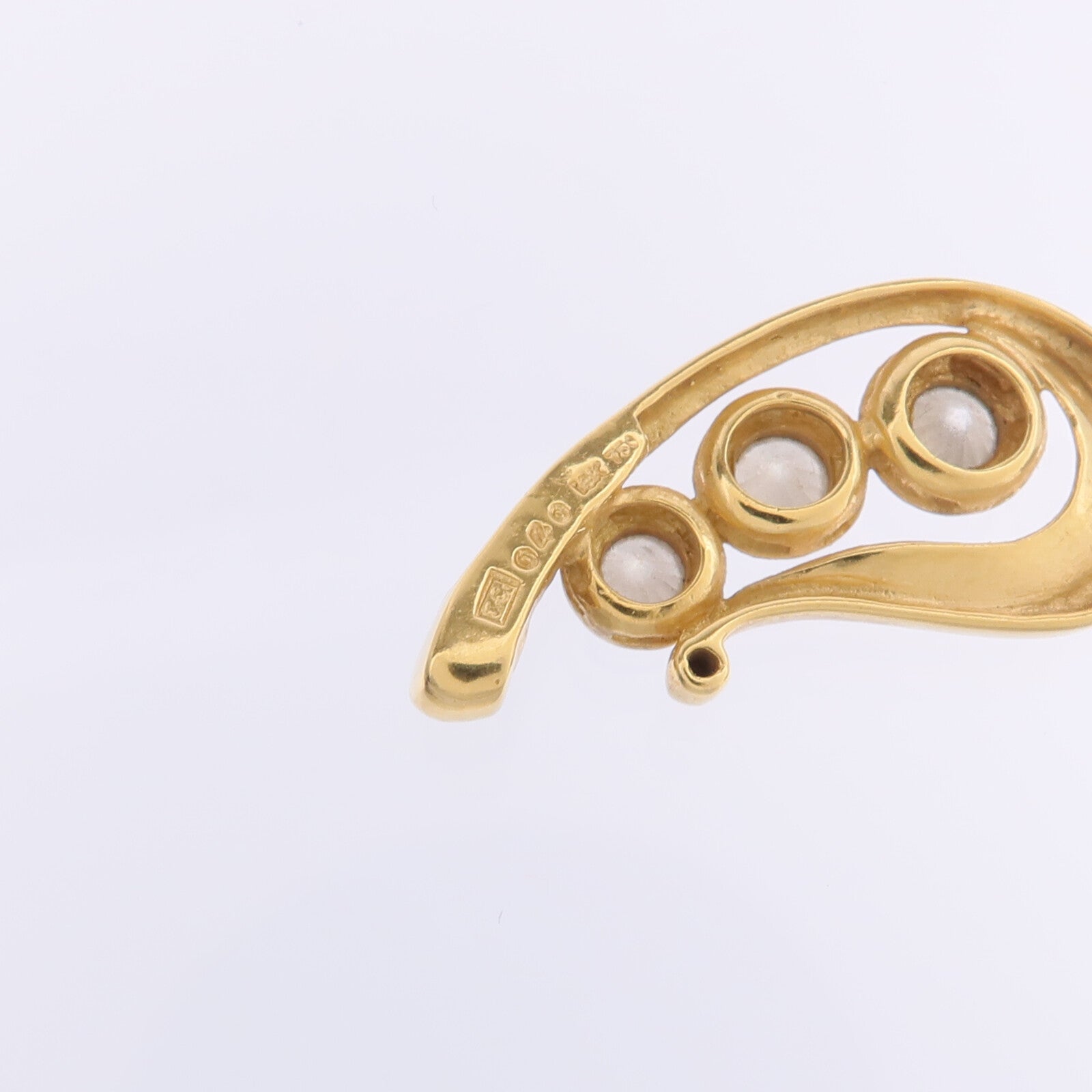JEWELRY 【激減優惠】18K黃金/白金Diamond Pendant Top鑽石吊墜