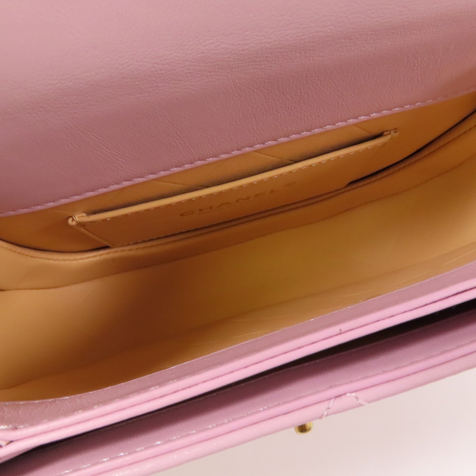 CHANEL 牛皮皮革Shoulder Bag金扣鏈帶肩背袋