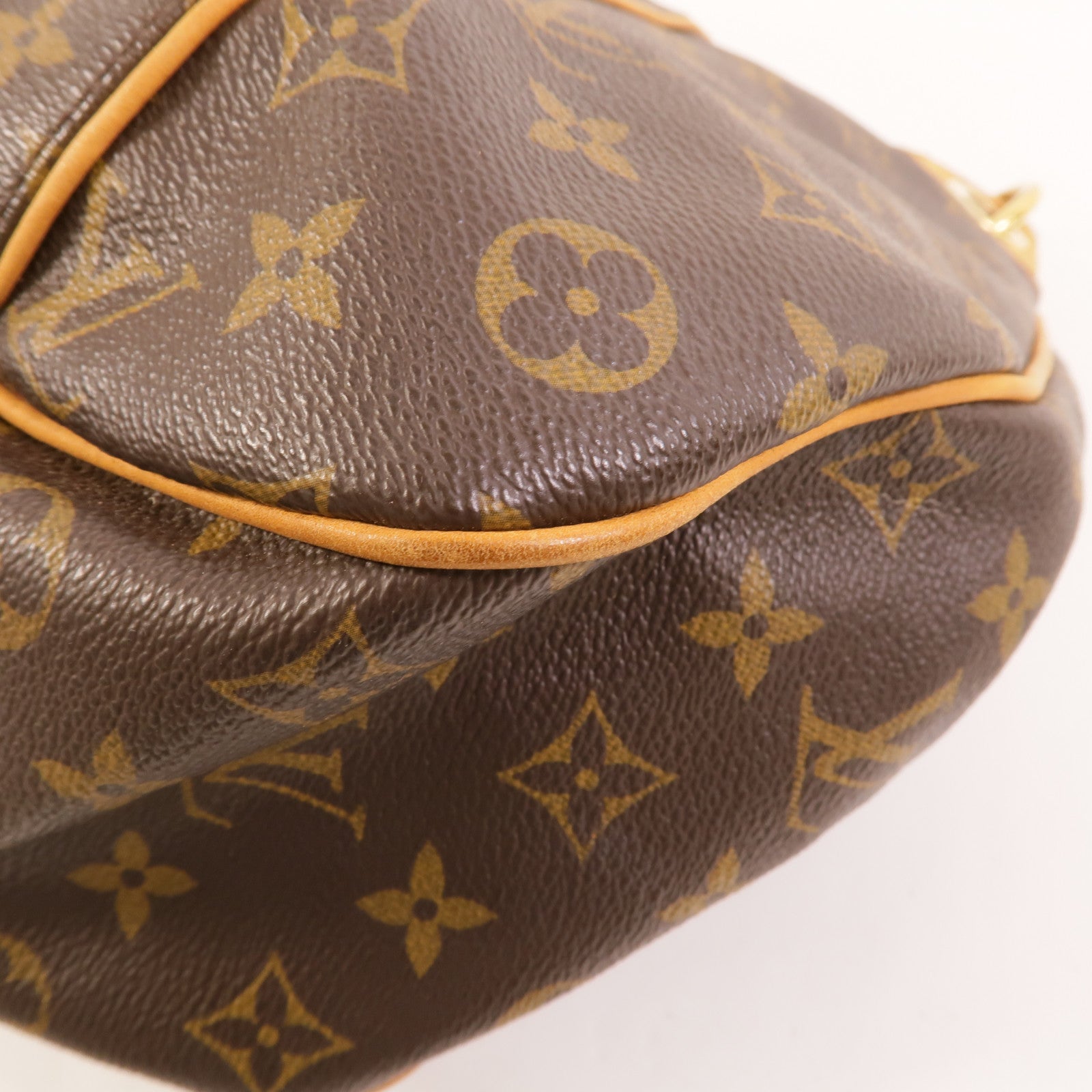 LOUIS VUITTON Monogram Galliera PM金扣肩背袋棕色