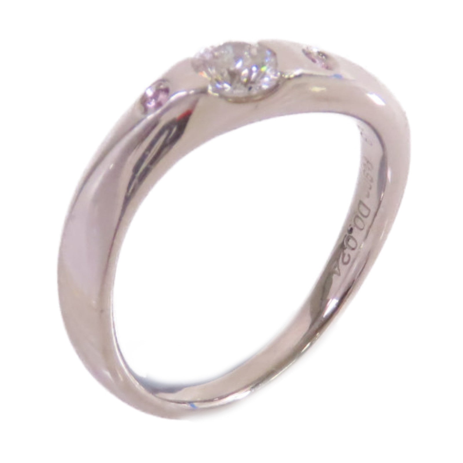 JEWELRY 【激減優惠】PT900鉑金Diamond Ring 0.303ct/0.024ct鑽石戒指US#5.75