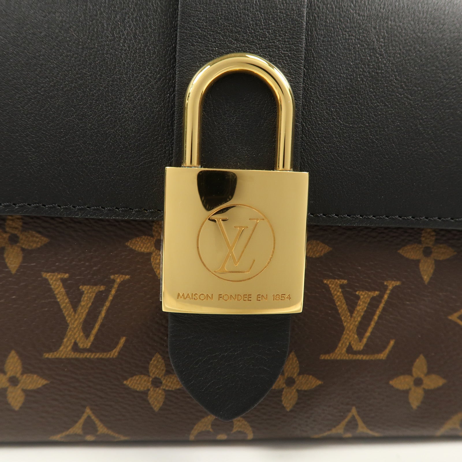 LOUIS VUITTON LV GHW Locky BB 2way Shoulder Handbag M44141 Monogram Brown/Black