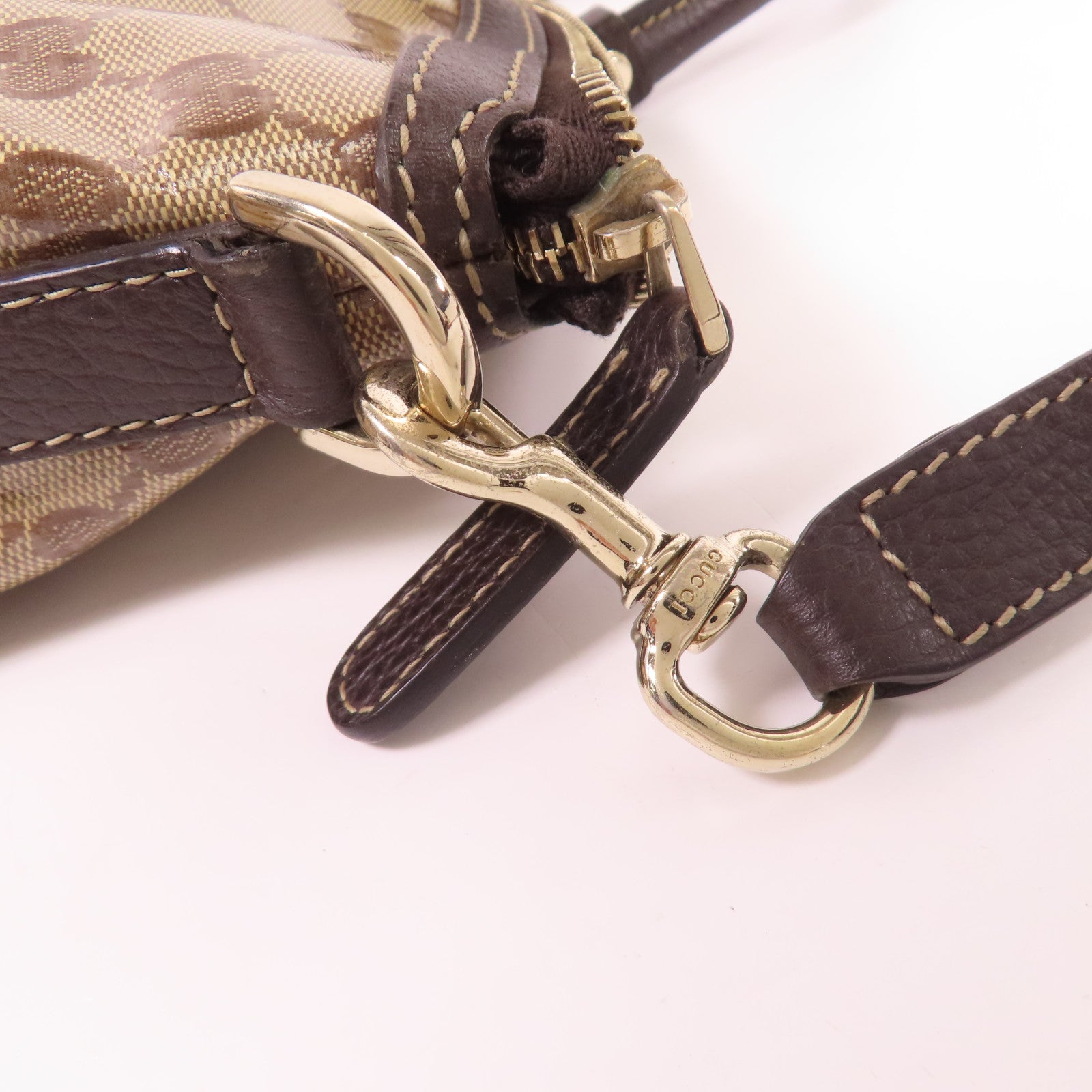 GUCCI PVC 2 Way Shoulder Bag金扣手挽肩背兩用袋