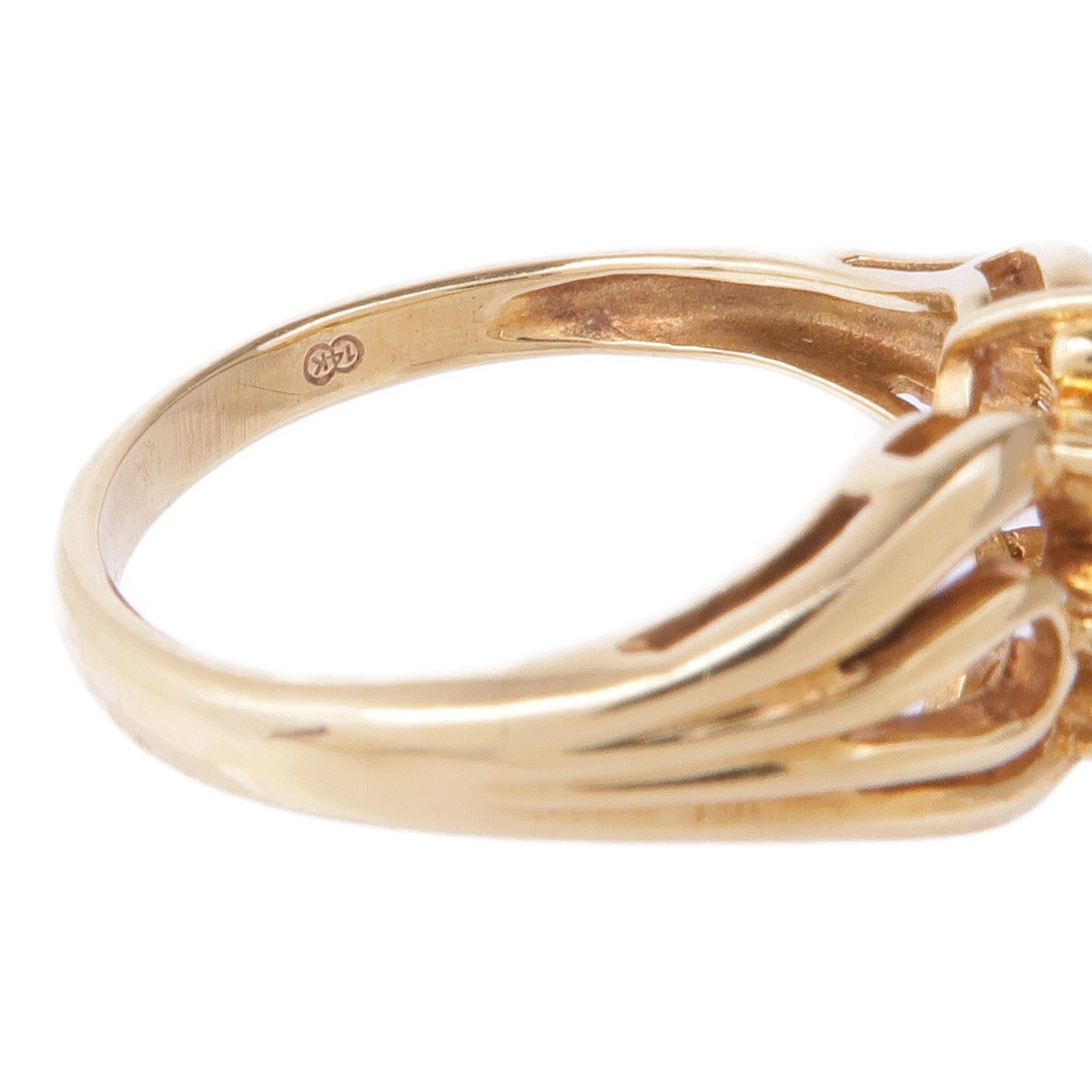 JEWELRY 14K黃金Sapphire Diamond Ring藍寶石/鑽石戒指US#5.5