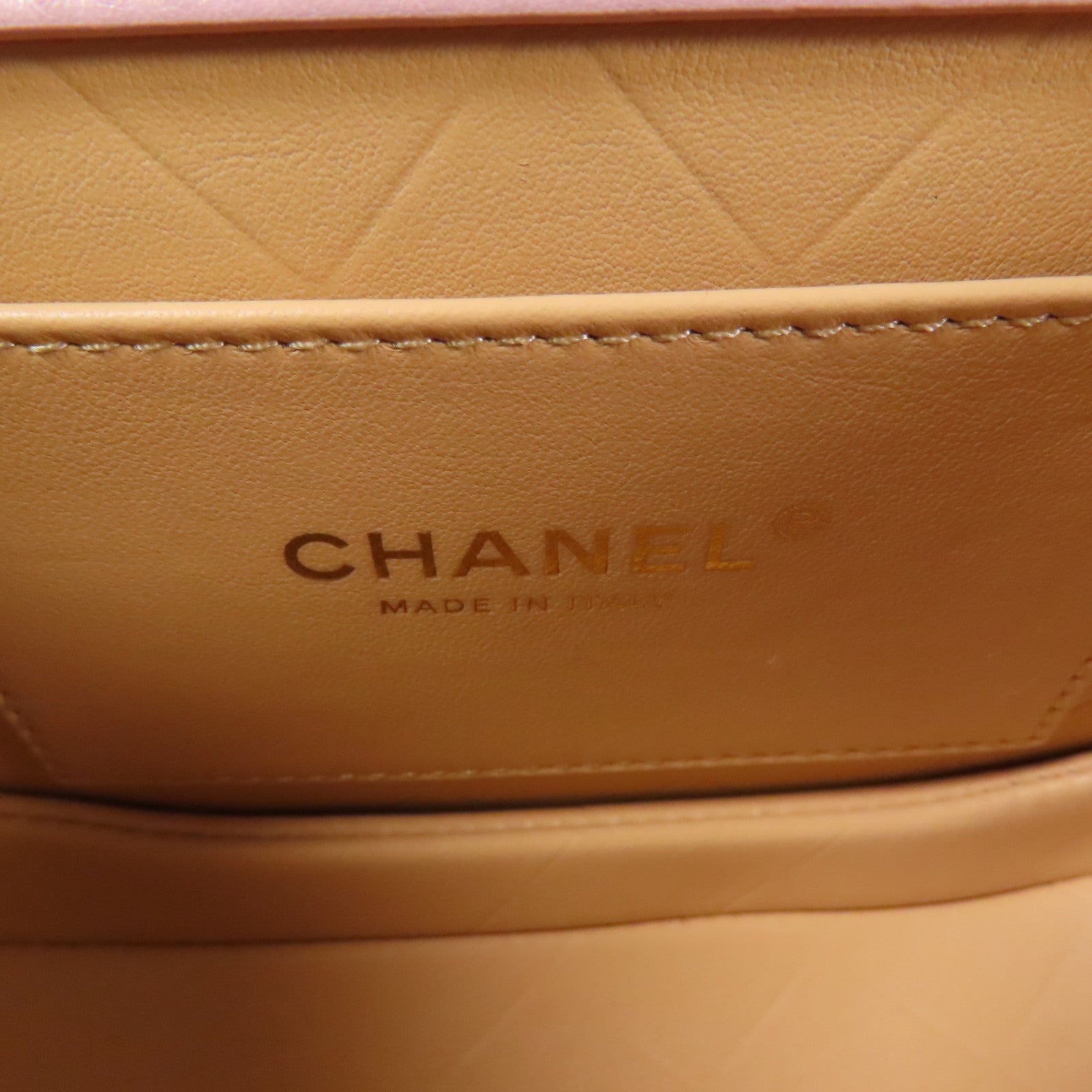 CHANEL 牛皮皮革Shoulder Bag金扣鏈帶肩背袋