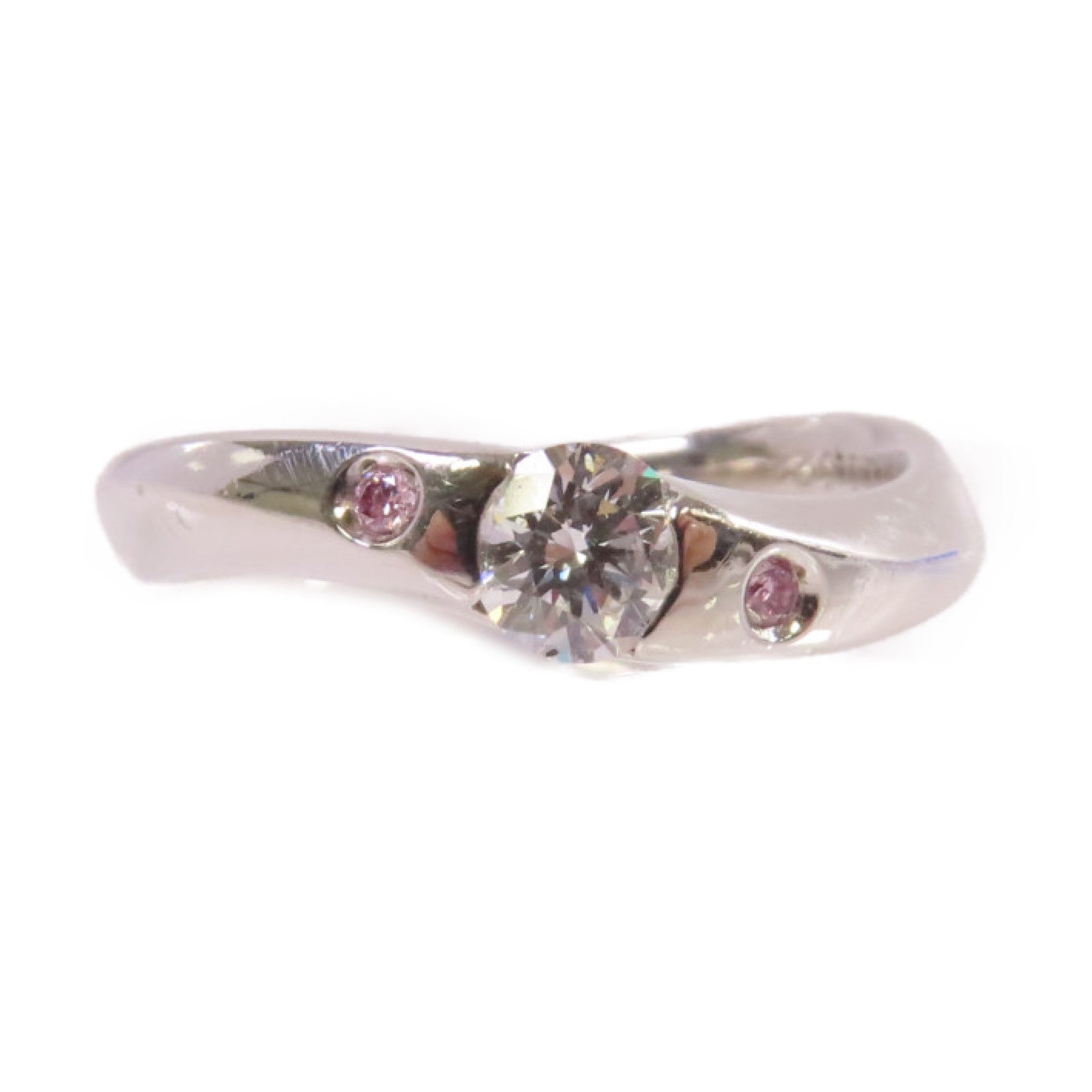 JEWELRY 【激減優惠】PT900鉑金Diamond Ring 0.303ct/0.024ct鑽石戒指US#5.75