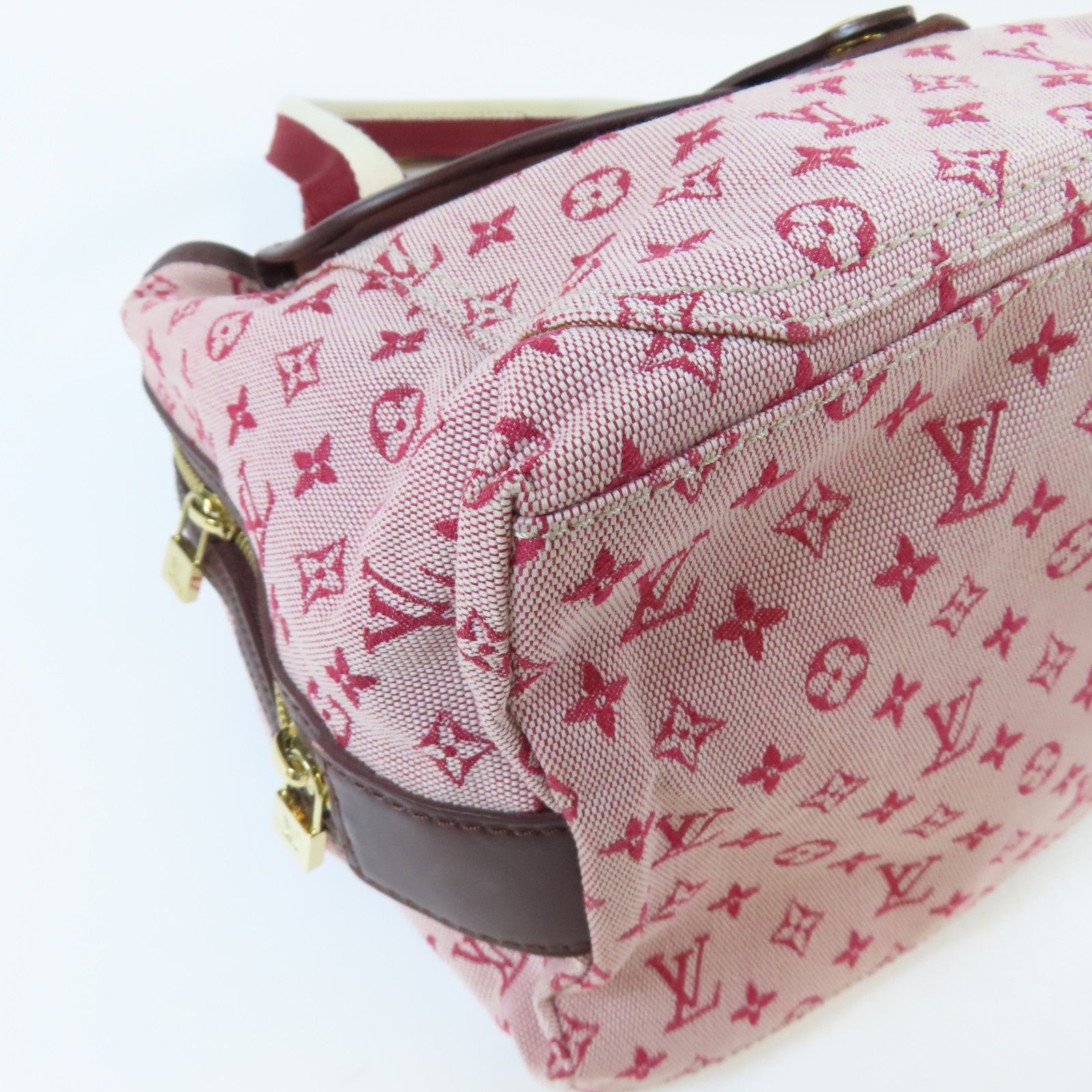 LOUIS VUITTON 【激減優惠】Monogram Mini Sac Marie Kate金扣手挽袋粉紅色