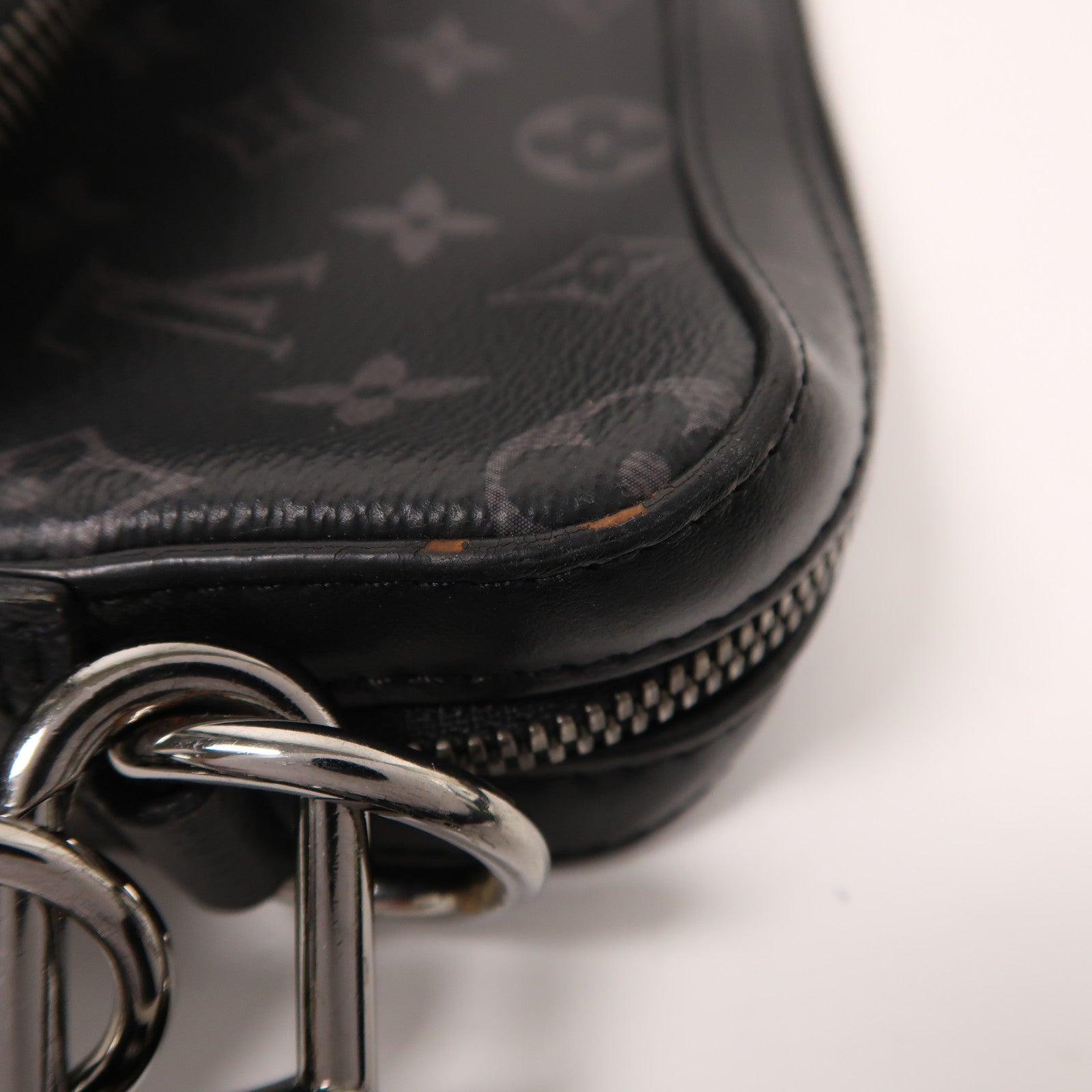 LOUIS VUITTON Monogram Eclipse Reverse Trio Messenger肩背袋