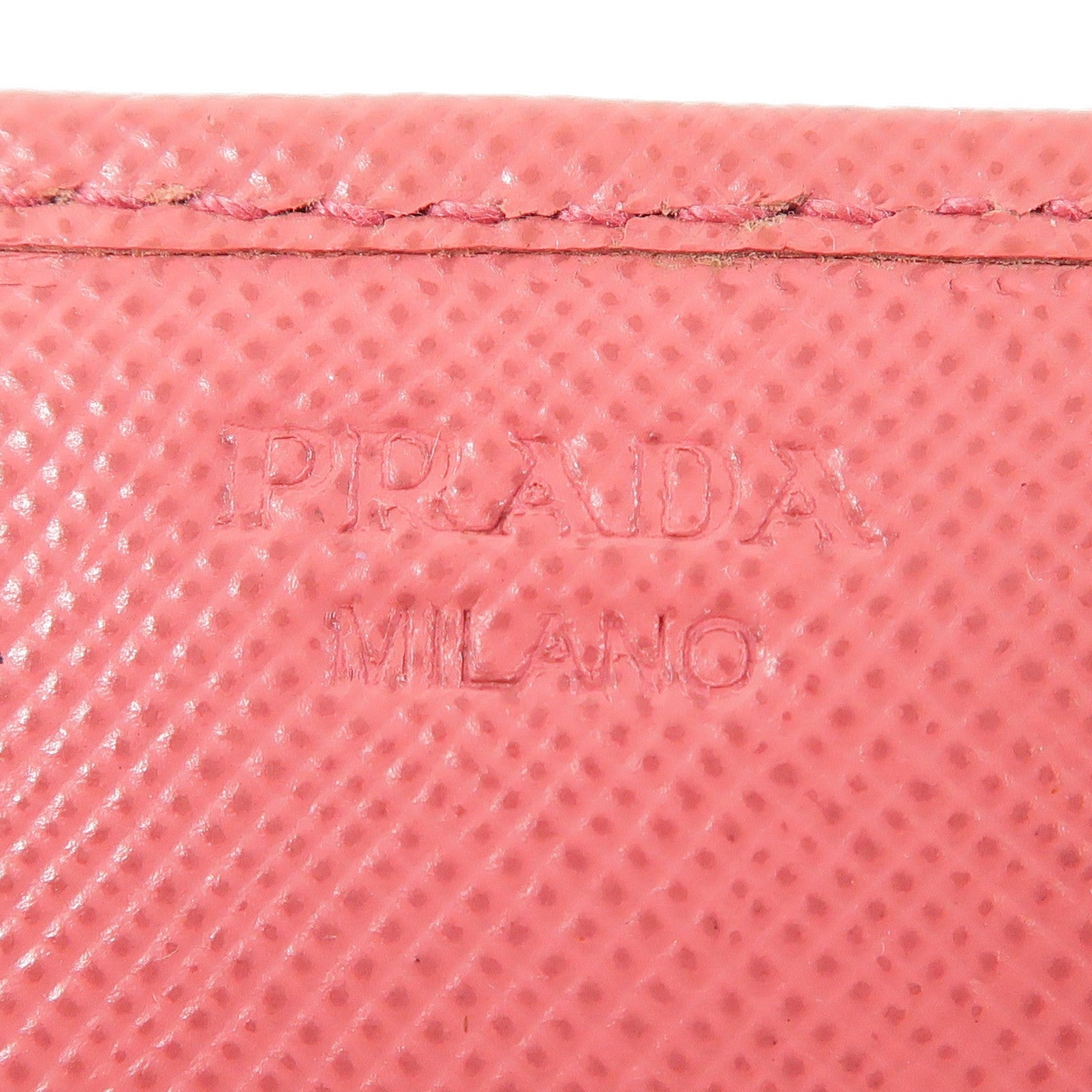 PRADA 牛皮皮革Long Wallet金扣長錢包