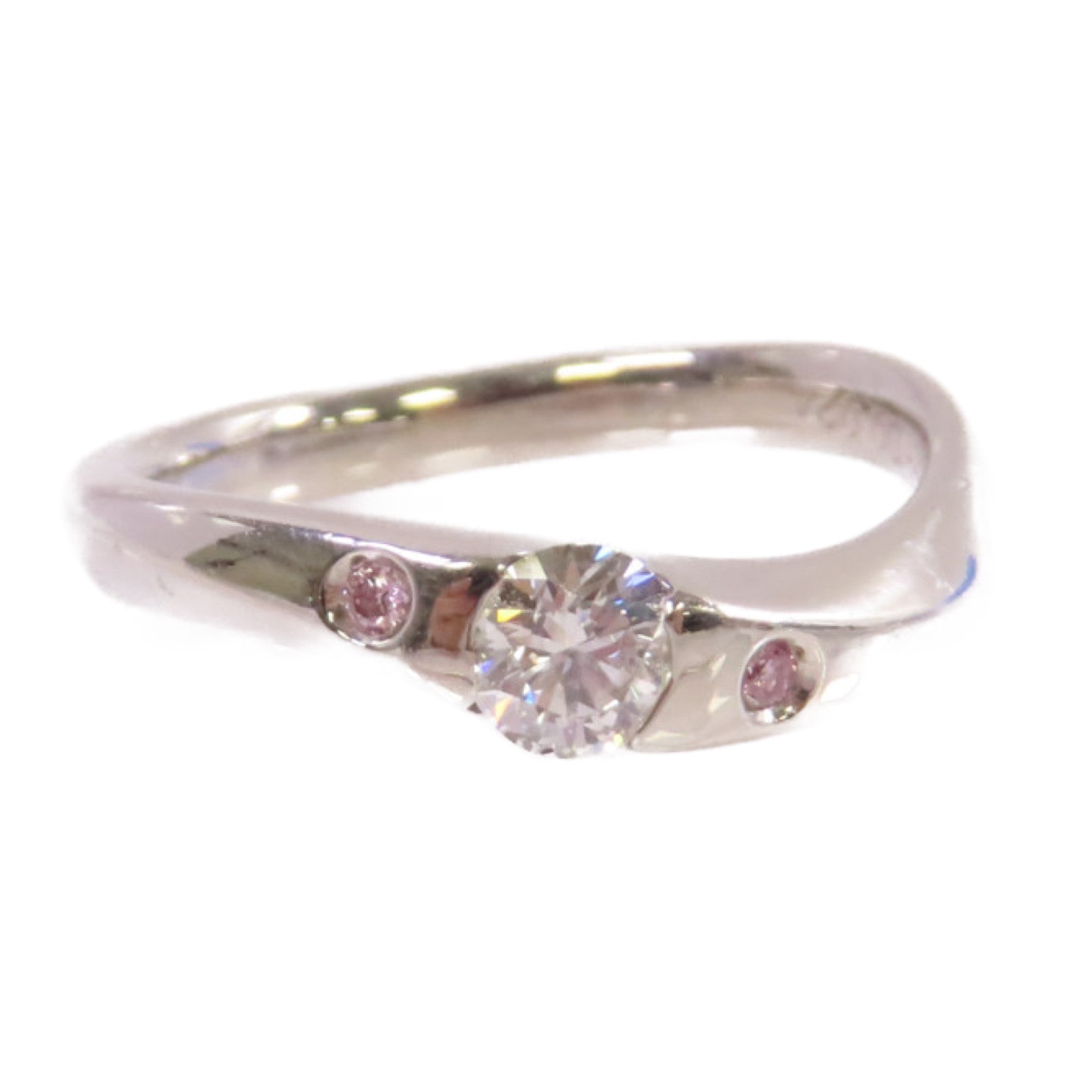 JEWELRY 【激減優惠】PT900鉑金Diamond Ring 0.303ct/0.024ct鑽石戒指US#5.75