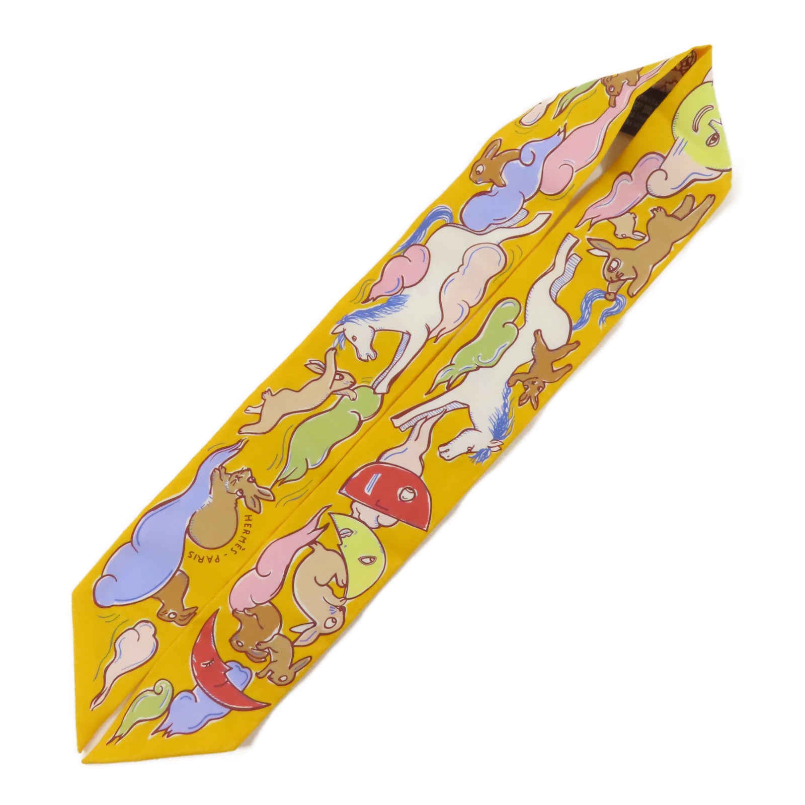 HERMES 絲質Twilly絲巾