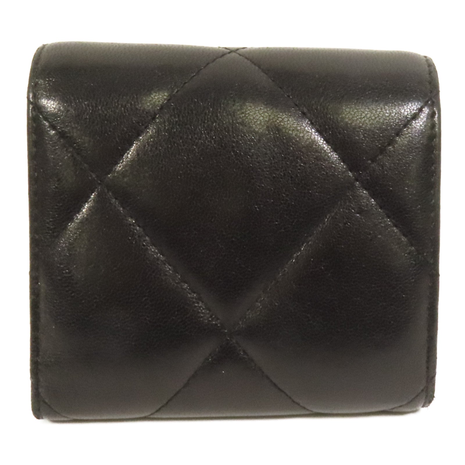 CHANEL 羊皮皮革C19 Wallet金扣錢包