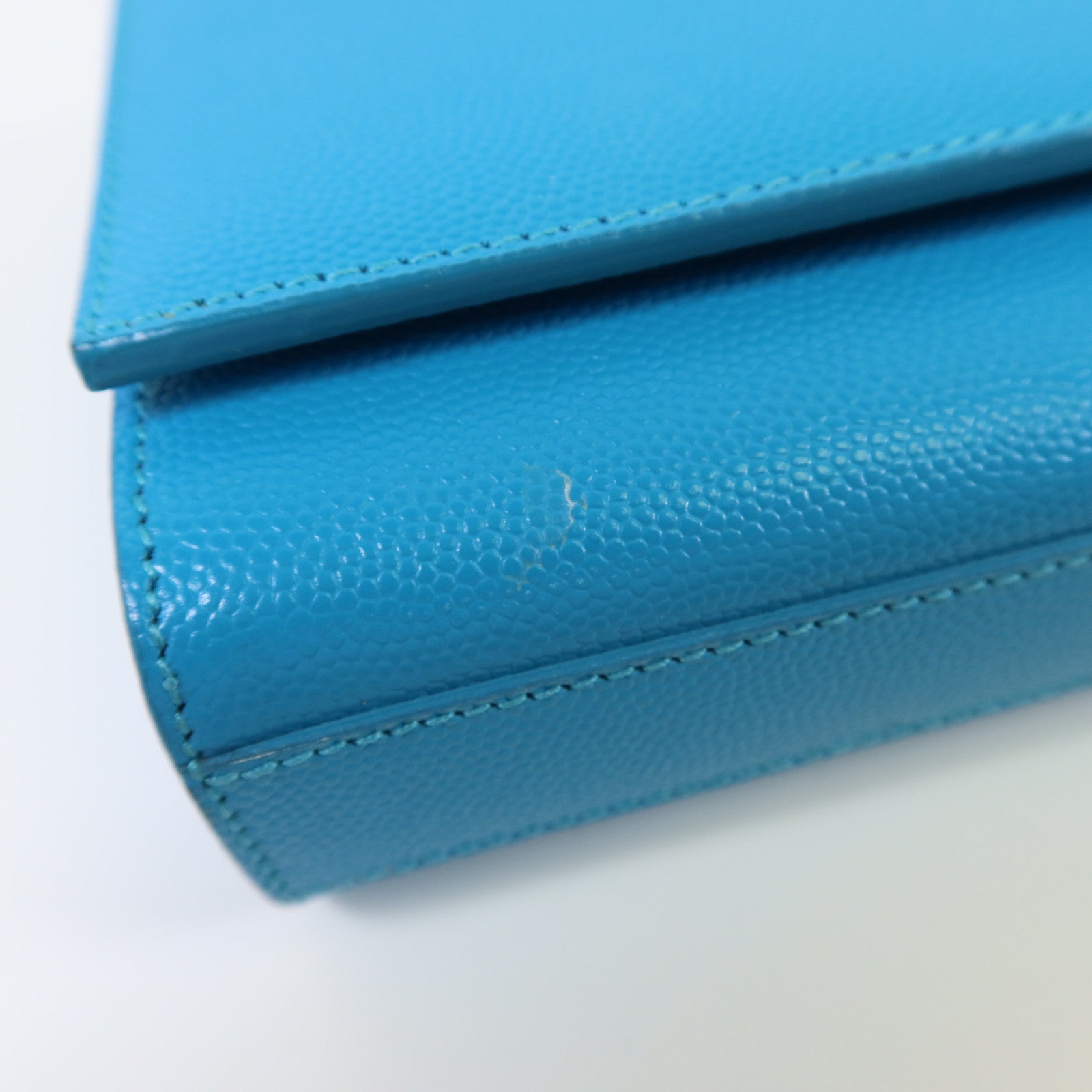 SAINT LAURENT 牛皮皮革Clutch Bag金扣手拿包