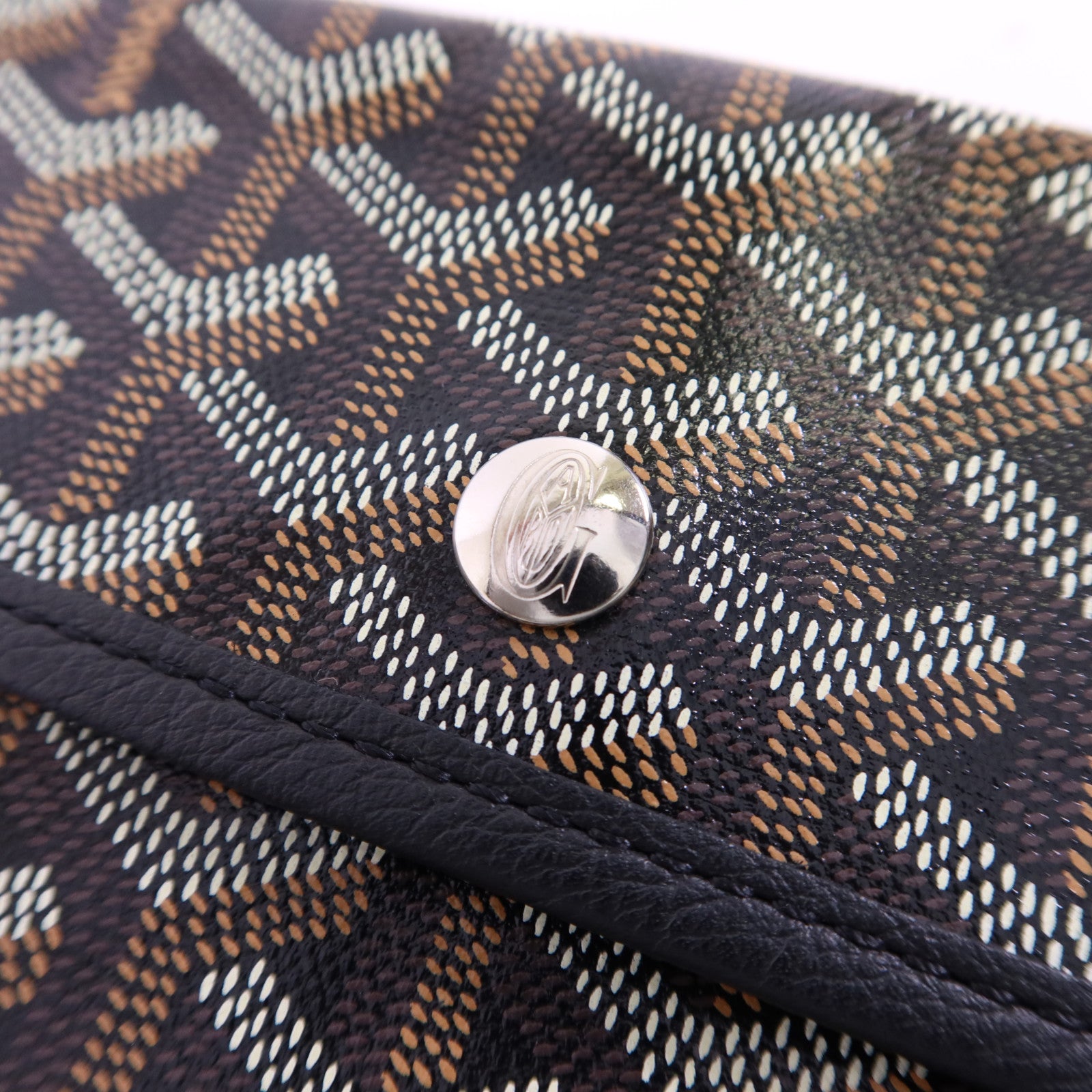 GOYARD 塗層帆布Saint Louis PM銀扣手挽袋