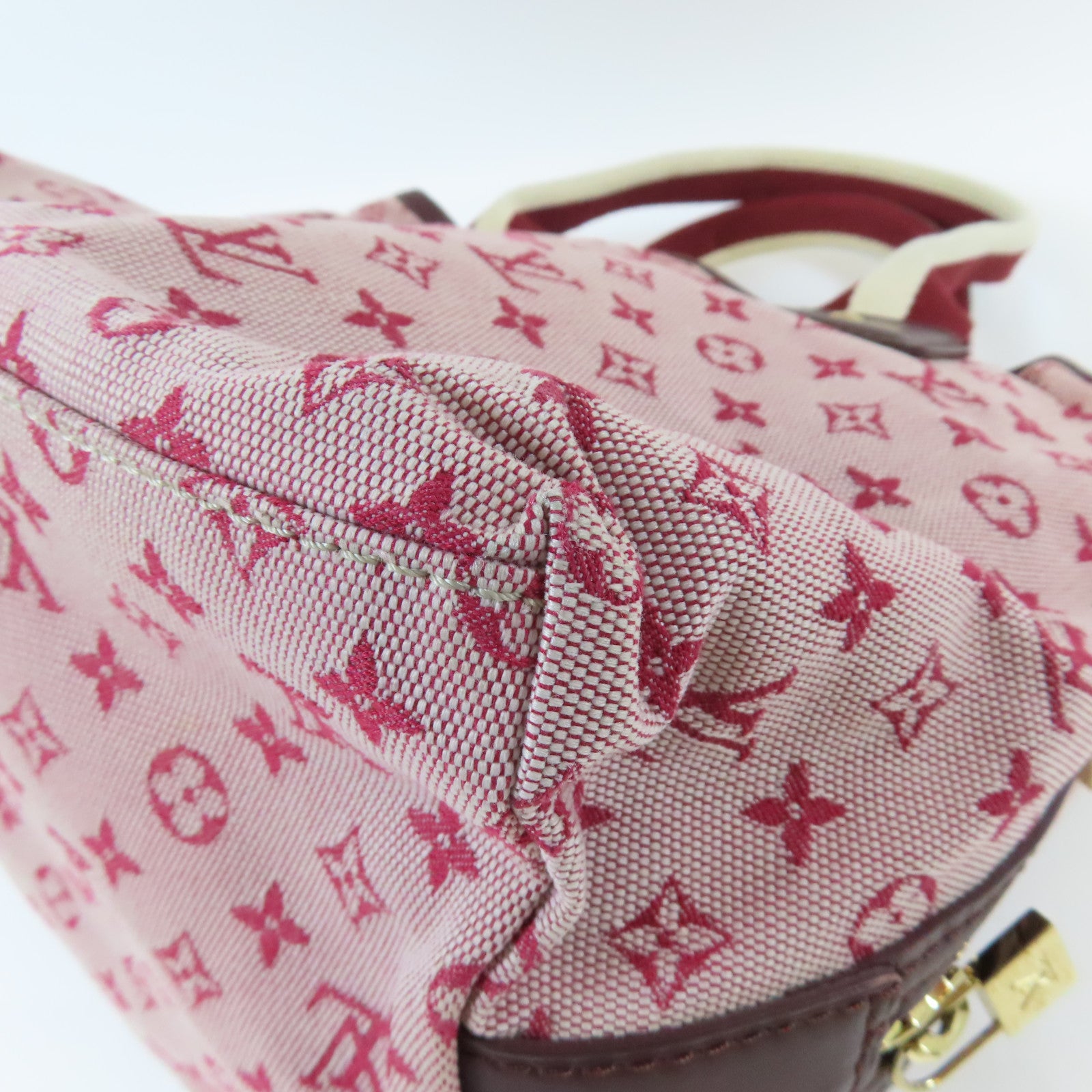 LOUIS VUITTON 【激減優惠】Monogram Mini Sac Marie Kate金扣手挽袋粉紅色