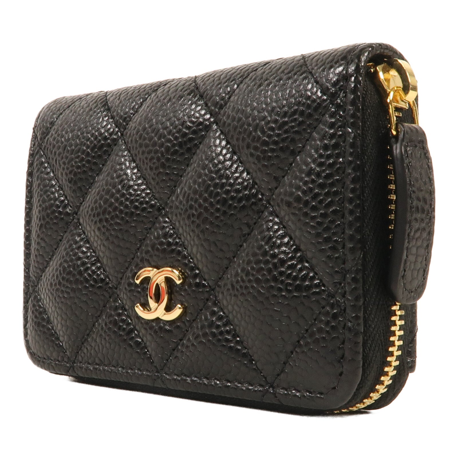 CHANEL 牛皮皮革Card Case金扣卡片套