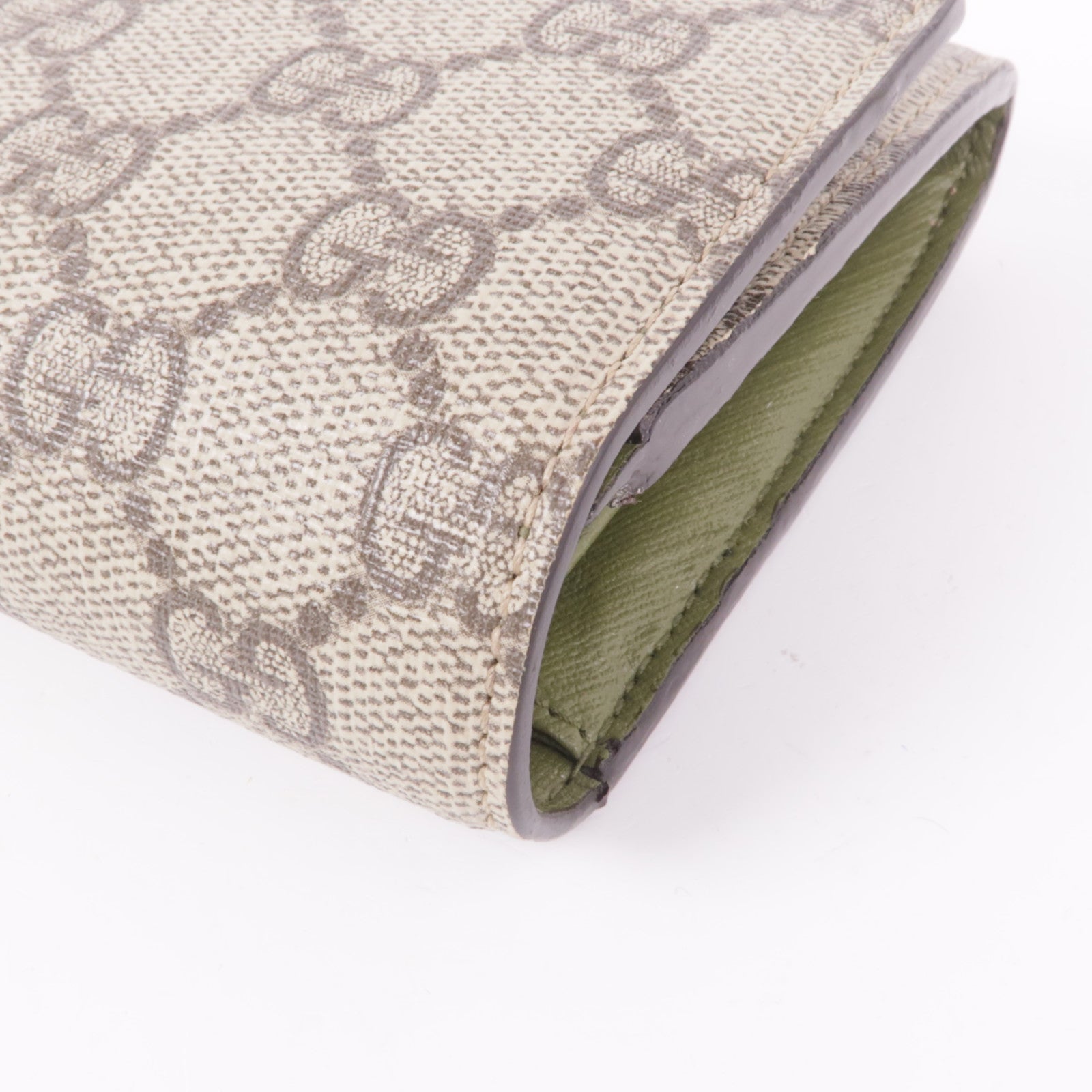 GUCCI 塗層帆布Long Wallet金扣長錢包