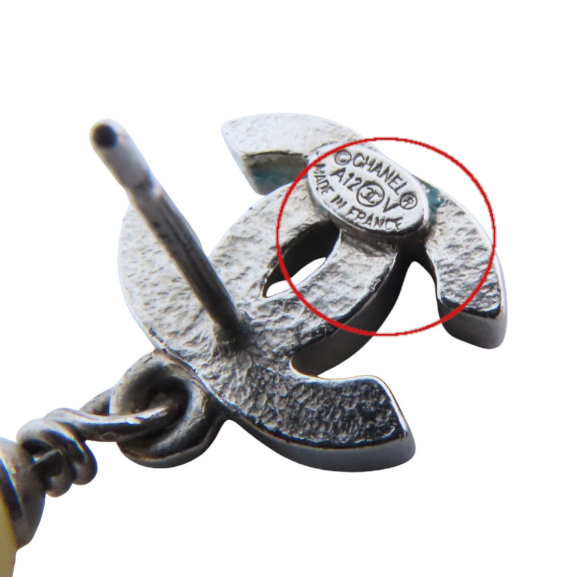 CHANEL 金屬/仿珍珠Earrings銀扣耳環