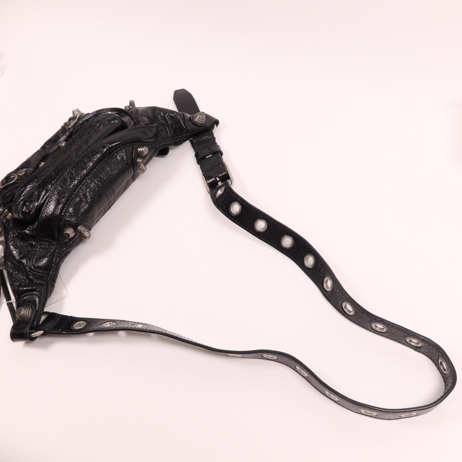 BALENCIAGA 牛皮皮革Cagole Belt Pack銀扣腰包