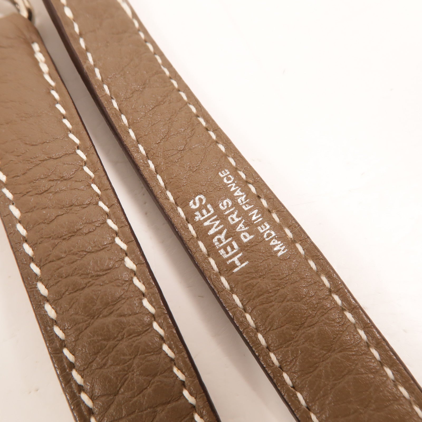 HERMES Clemence皮革Bolide 31手挽肩背兩用袋Etoupe