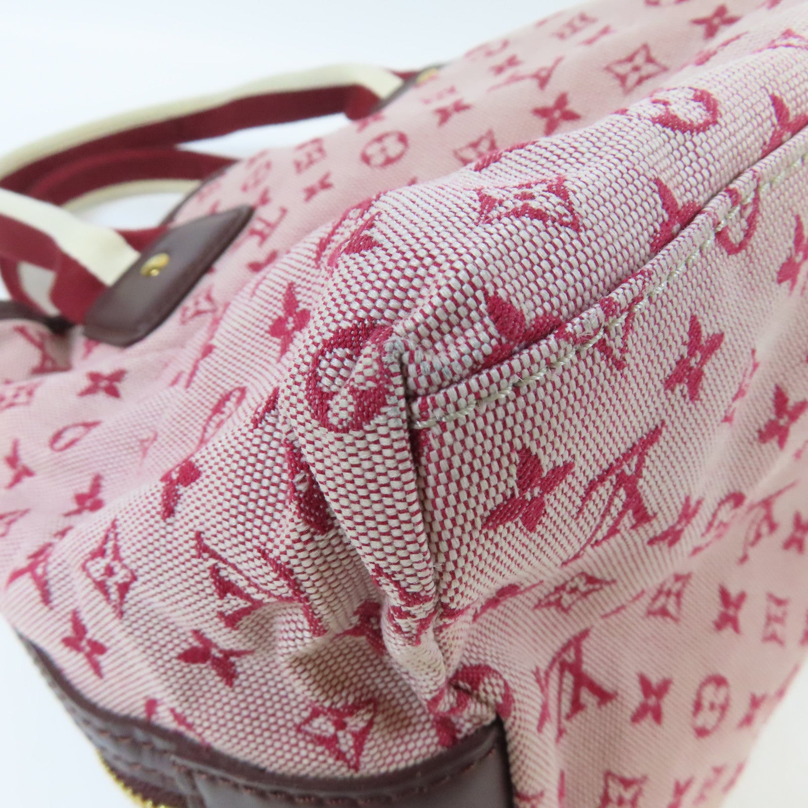 LOUIS VUITTON 【激減優惠】Monogram Mini Sac Marie Kate金扣手挽袋粉紅色