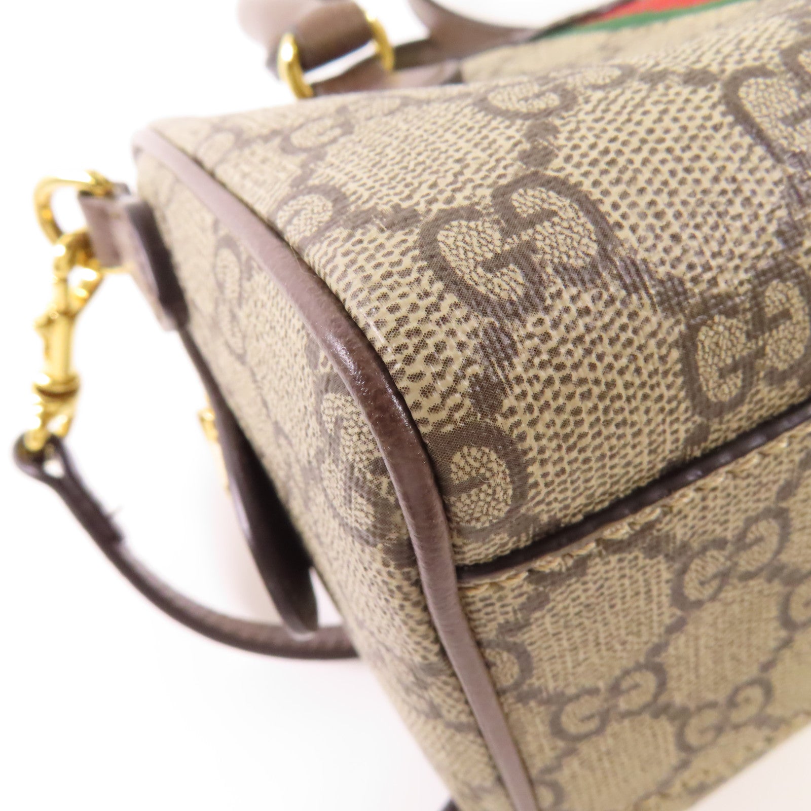 GUCCI 塗層帆布Ophidia GG Mini金扣手挽肩背兩用袋