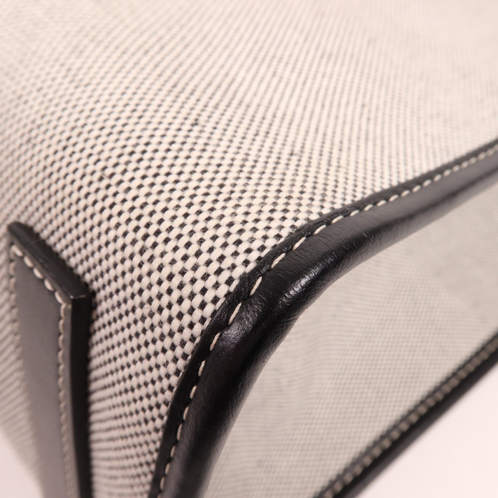 BURBERRY 帆布/皮革Freya Tote金扣肩背袋