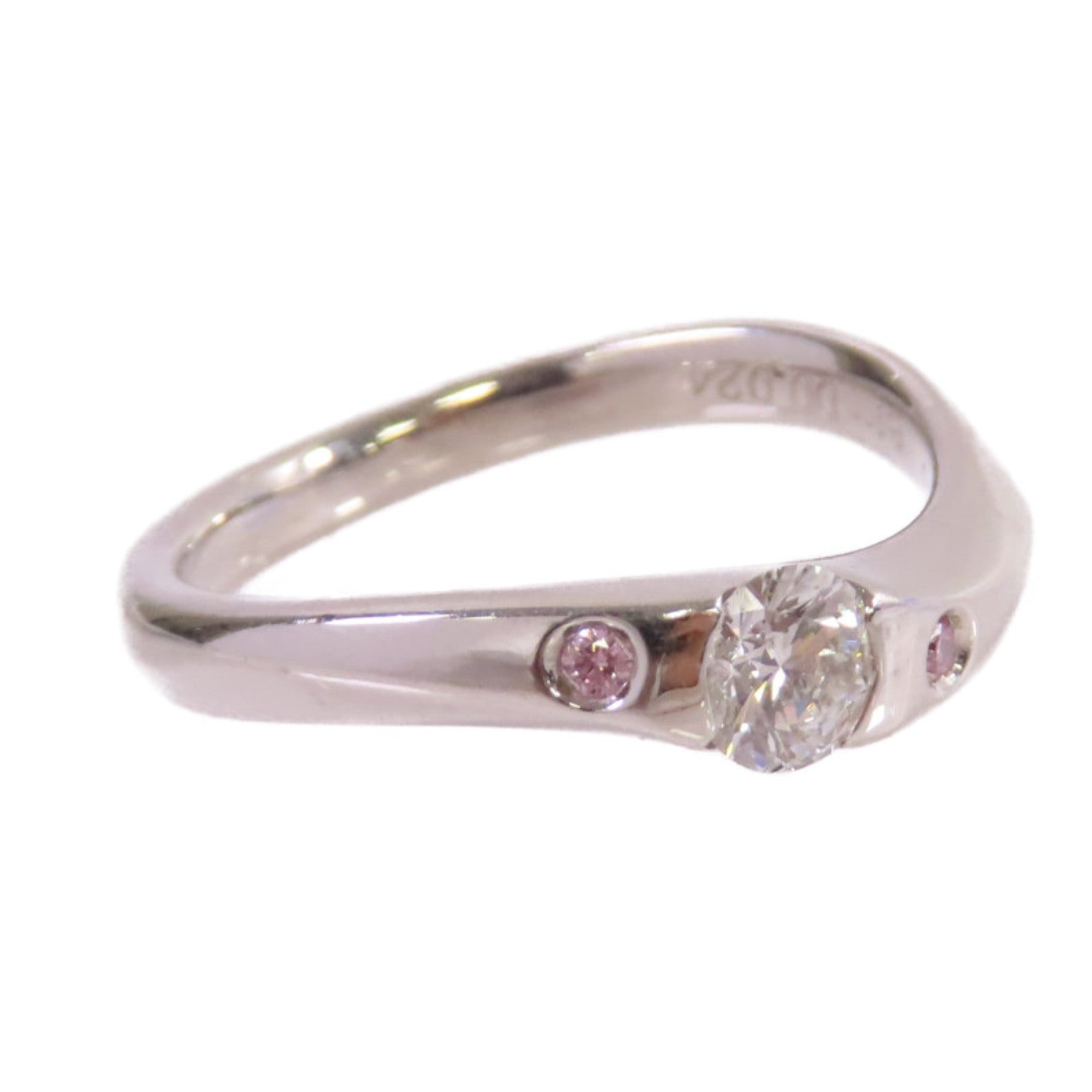 JEWELRY 【激減優惠】PT900鉑金Diamond Ring 0.303ct/0.024ct鑽石戒指US#5.75