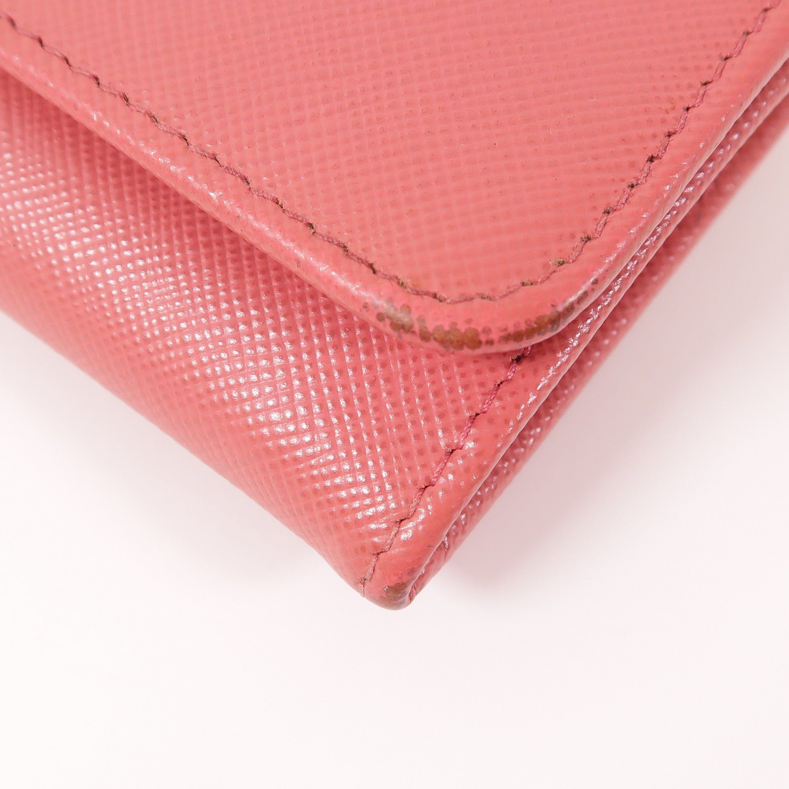 PRADA 牛皮皮革Long Wallet金扣長錢包