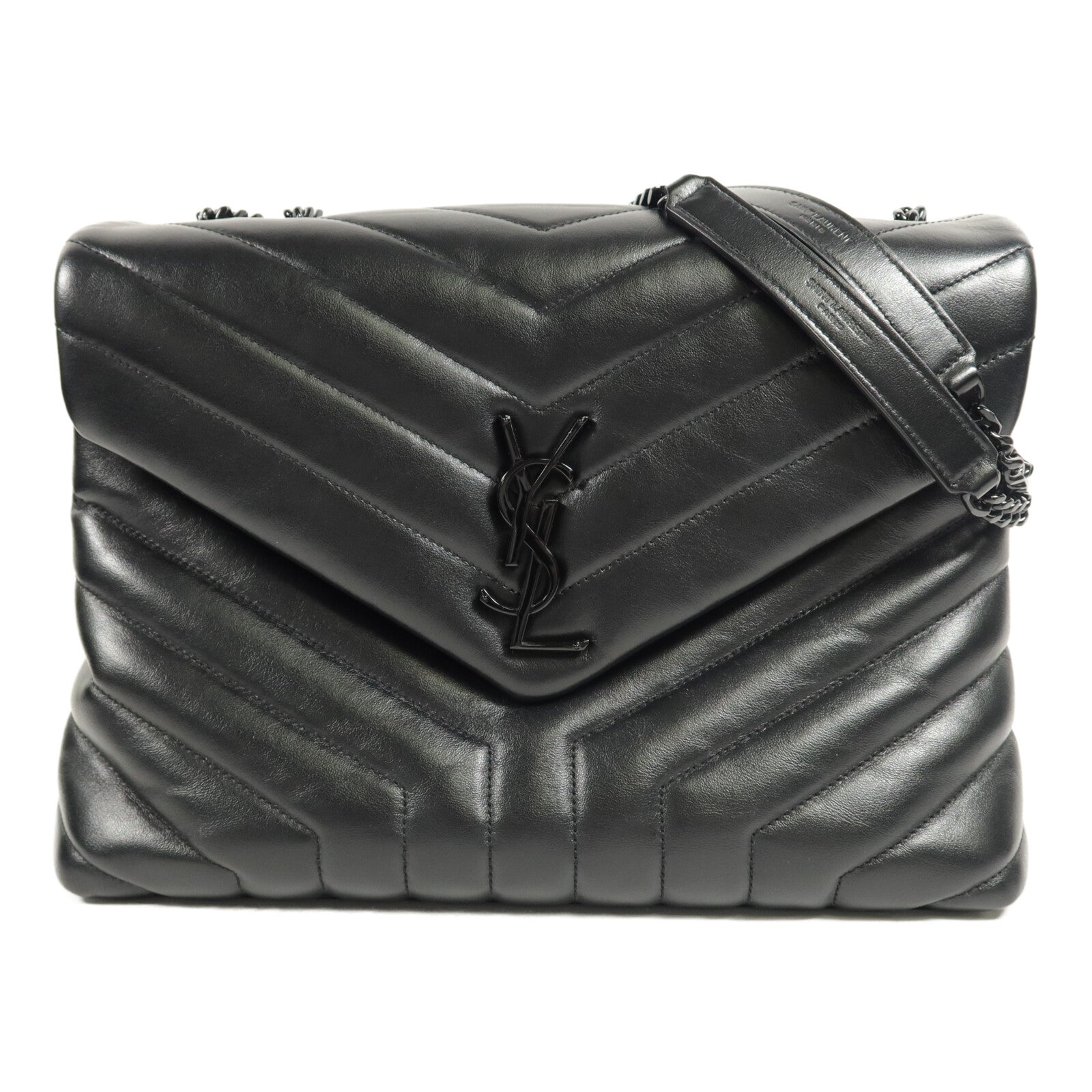 SAINT LAURENT 牛皮皮革Lou Lou Medium鏈帶肩背袋
