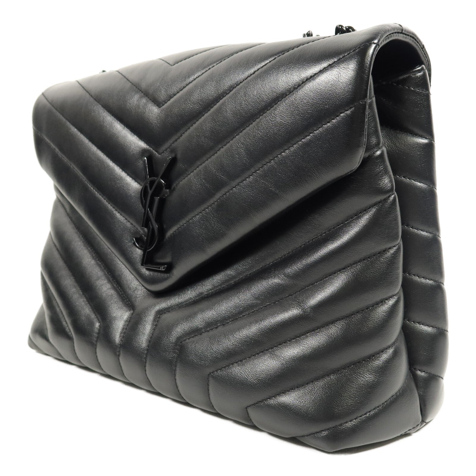 SAINT LAURENT 牛皮皮革Lou Lou Medium鏈帶肩背袋