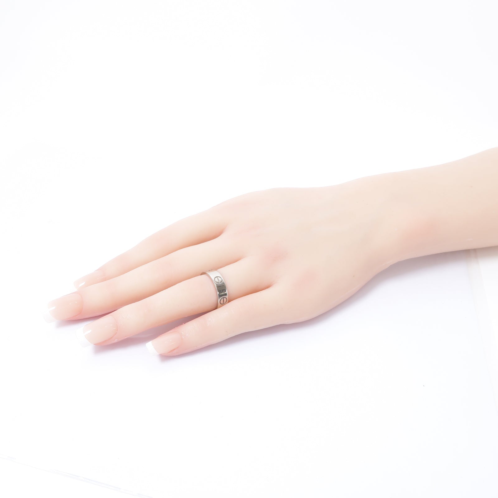CARTIER 18K白金Love Ring戒指Cartier#53/US#6.25
