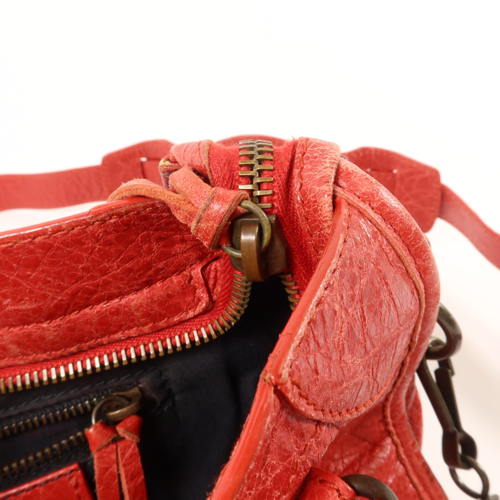 BALENCIAGA 羊皮皮革Mini City手挽肩背兩用袋