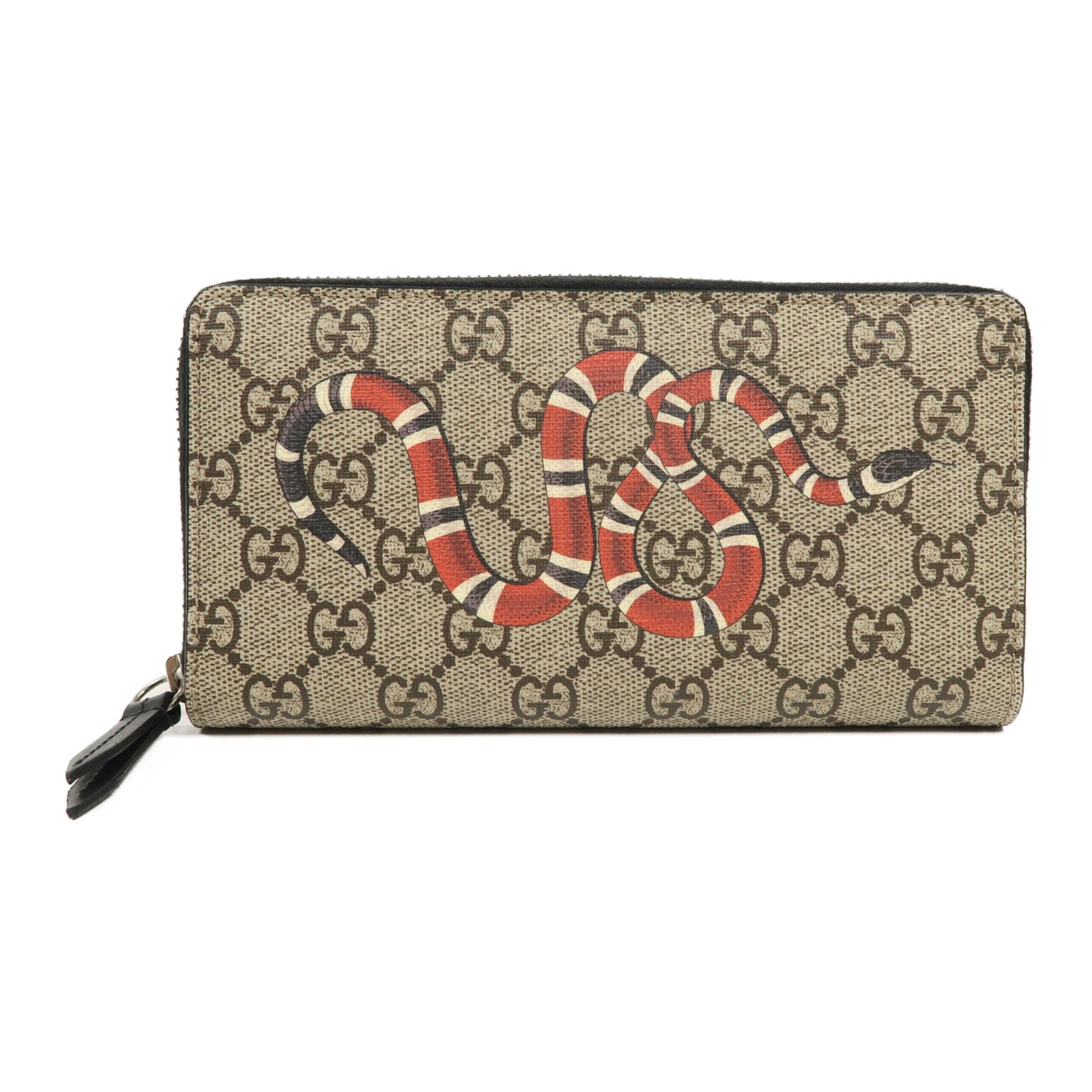 GUCCI GG SHW Long Wallet 451273 Coated Canvas Brown